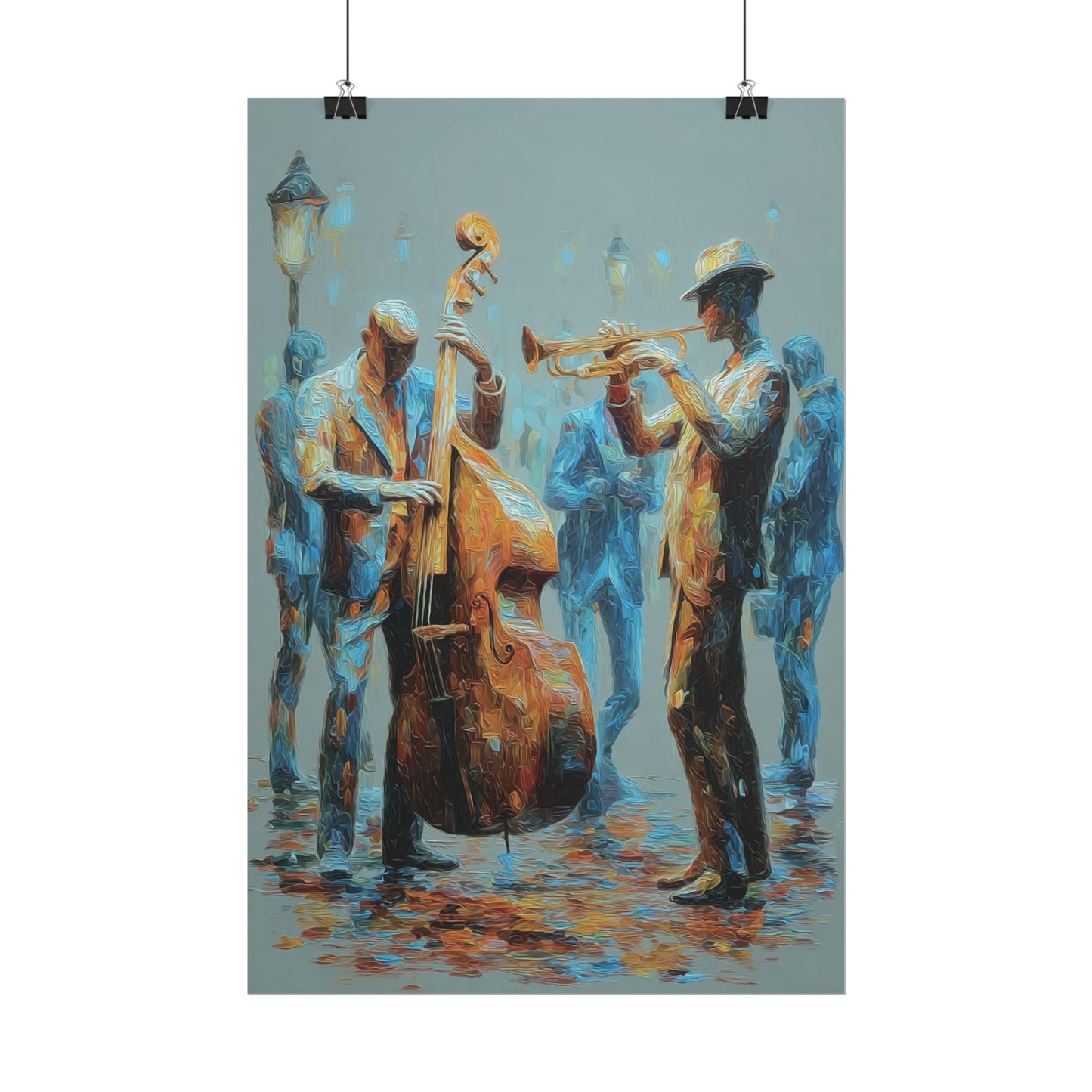 Colorful Jazz Musicians Art for Music Enthusiasts