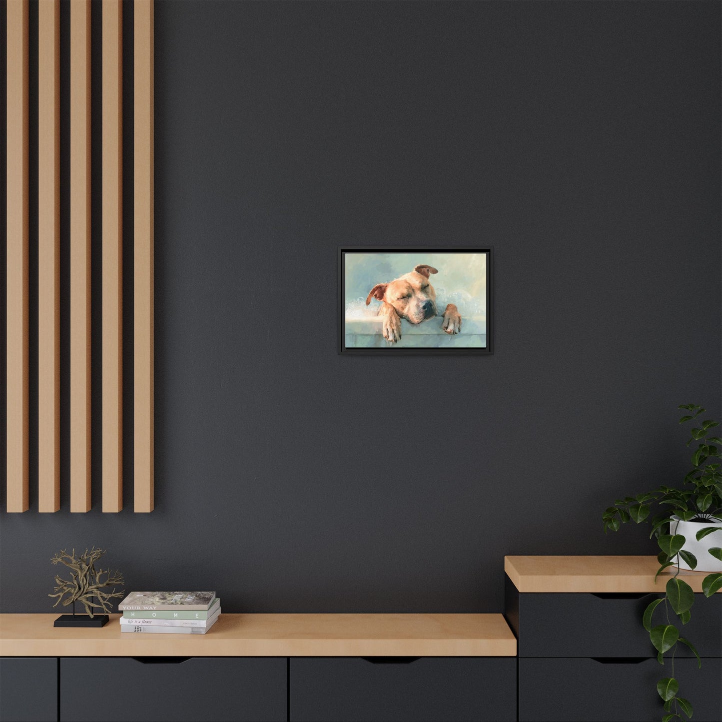 Calming Canine Portrait - Serene Dog Art Print
