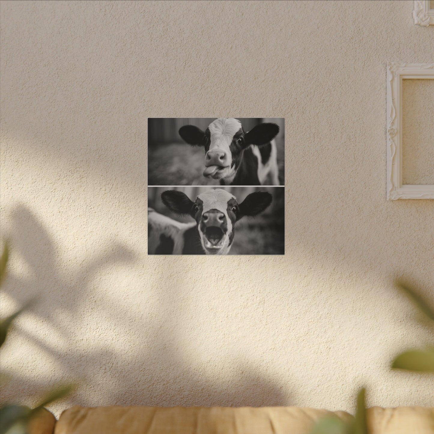 Whimsical Cow Photography | Black and White Animal Art