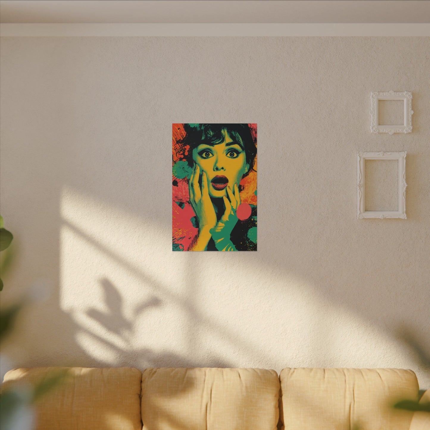 Surreal Pop Art Woman – Vibrant Modern Wall Art