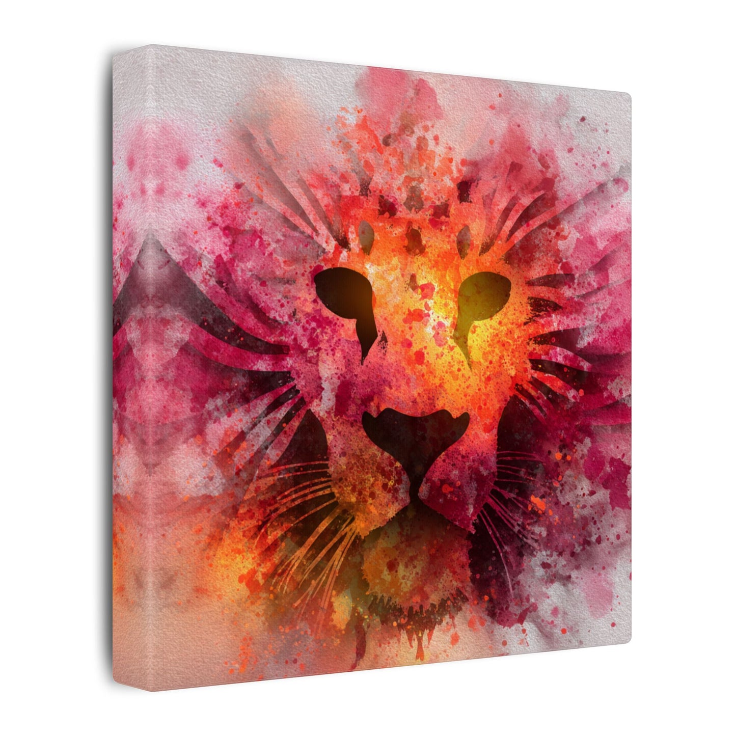 Vibrant Lion Watercolor Artwork | Animal Portrait
