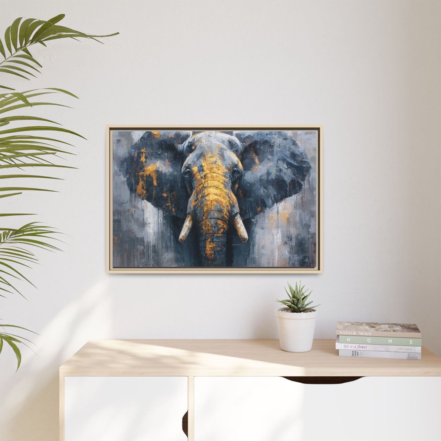 Majestic Elephant Wall Art - Abstract Animal Decor