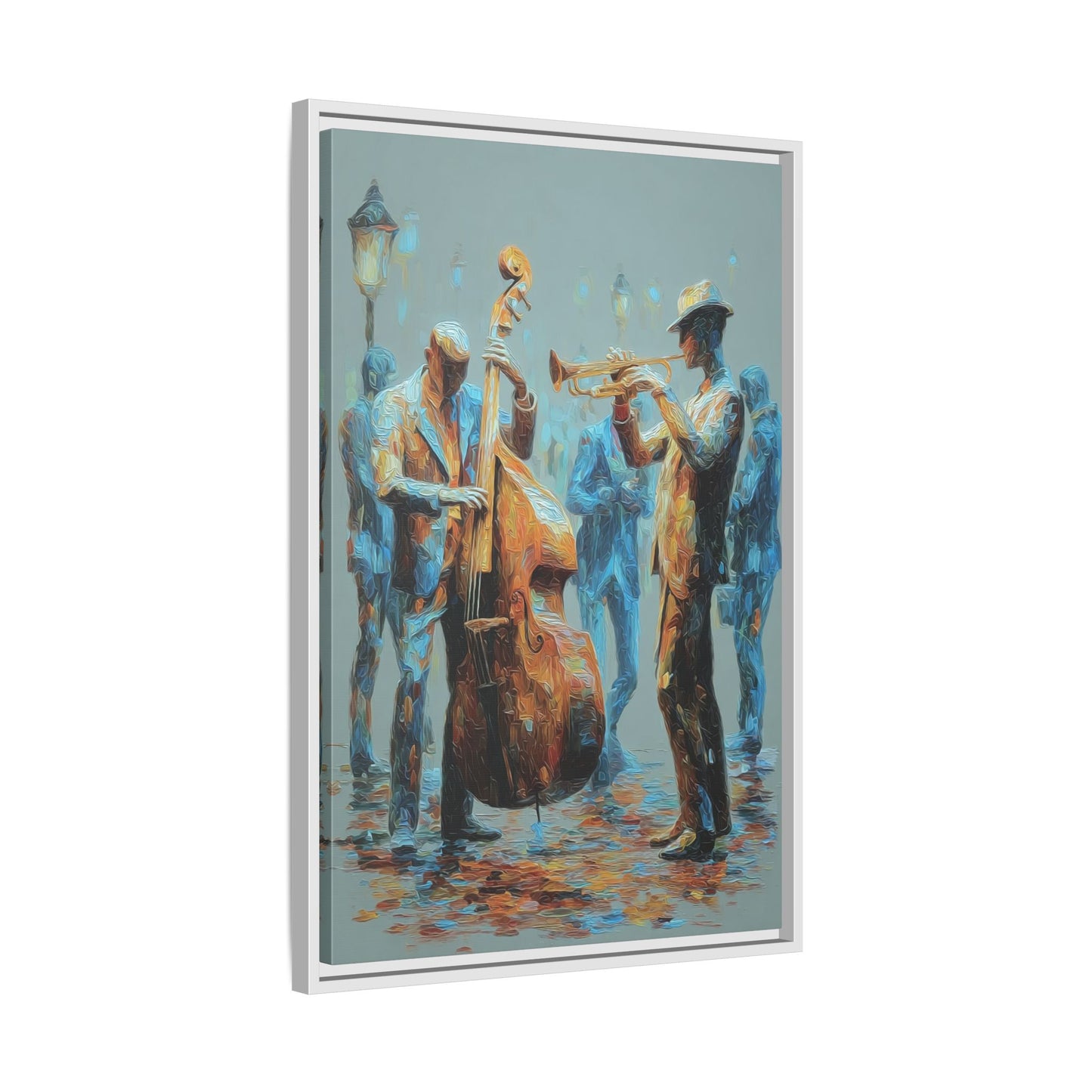Colorful Jazz Musicians Art for Music Enthusiasts