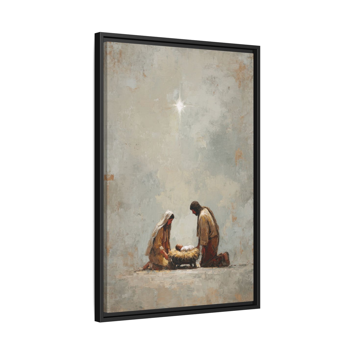 Nativity Scene Art Print - Warm Family Vibes