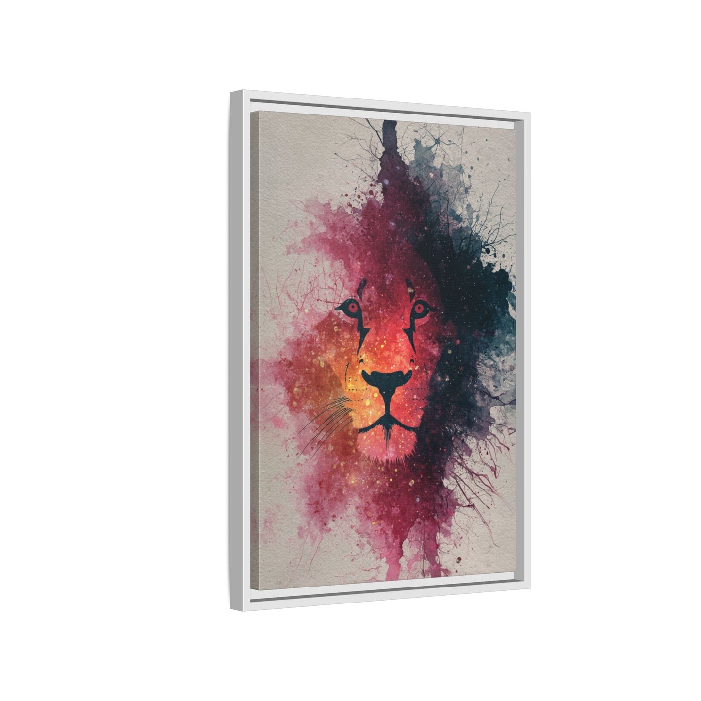 Majestic Lion Watercolor Art | Vibrant Animal Portrait