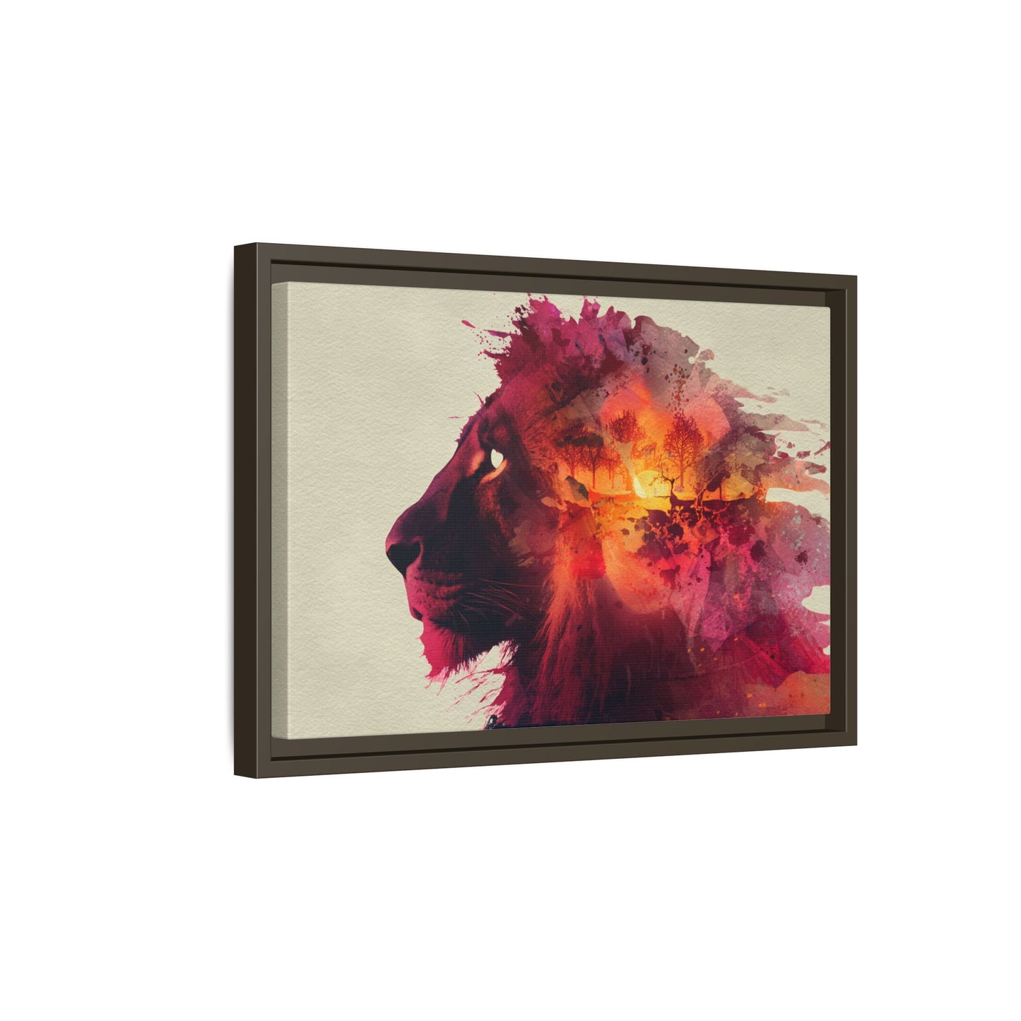 Majestic Lion Watercolor Art | Vibrant Animal Portrait