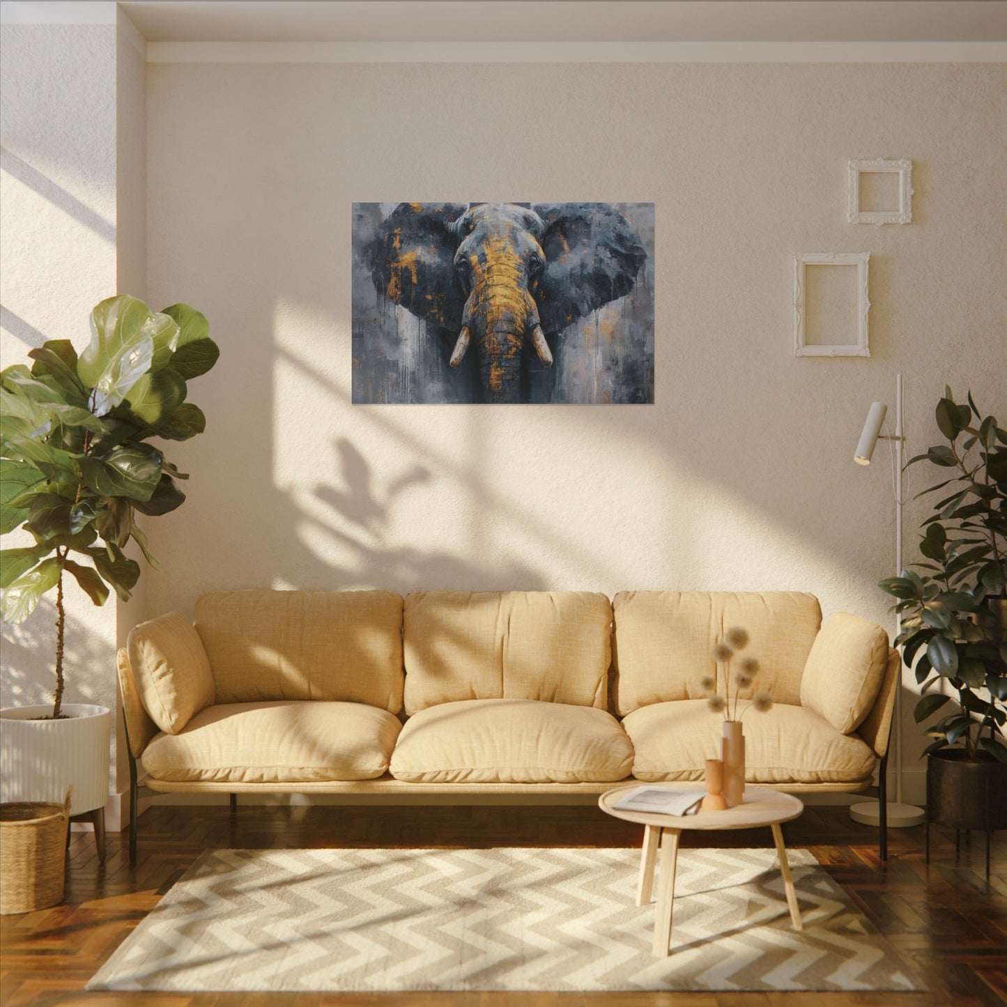 Majestic Elephant Wall Art - Abstract Animal Decor