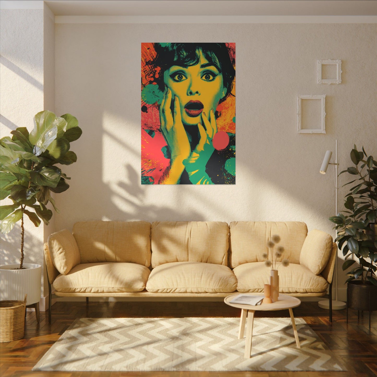 Surreal Pop Art Woman – Vibrant Modern Wall Art