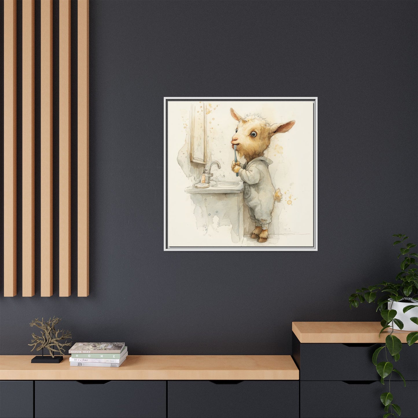 Whimsical Goat Art | Perfect for Children's Rooms