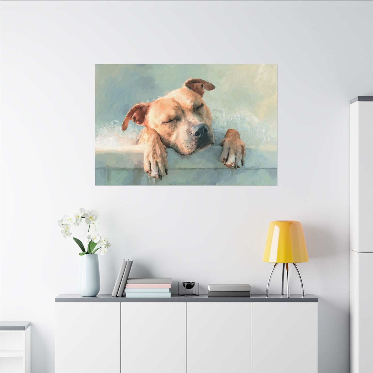 Calming Canine Portrait - Serene Dog Art Print