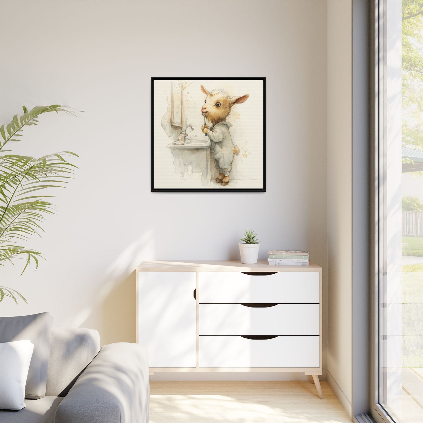 Whimsical Goat Art | Perfect for Children's Rooms