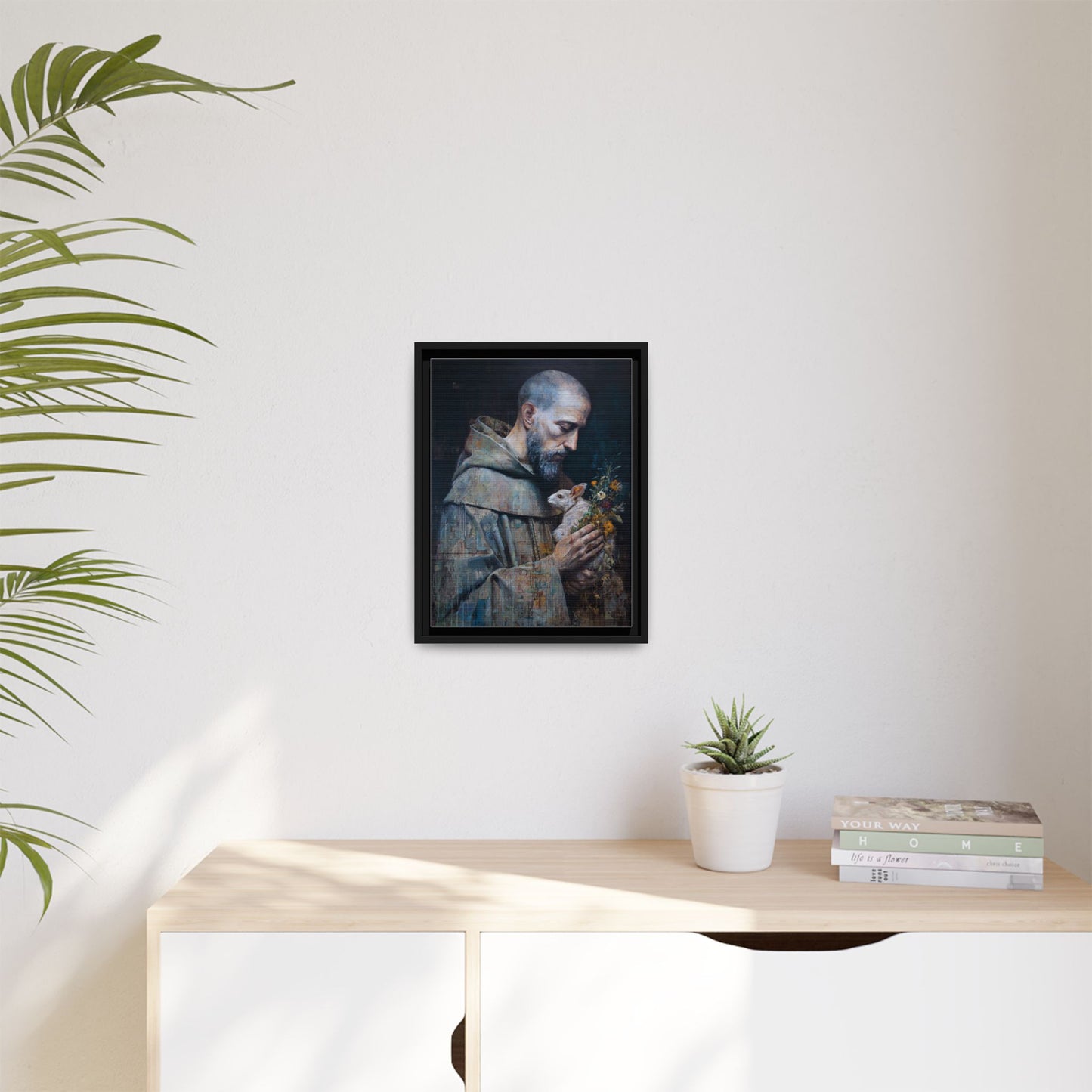 Saint Francis and Rabbit Artwork - Nature Inspired Wall Art