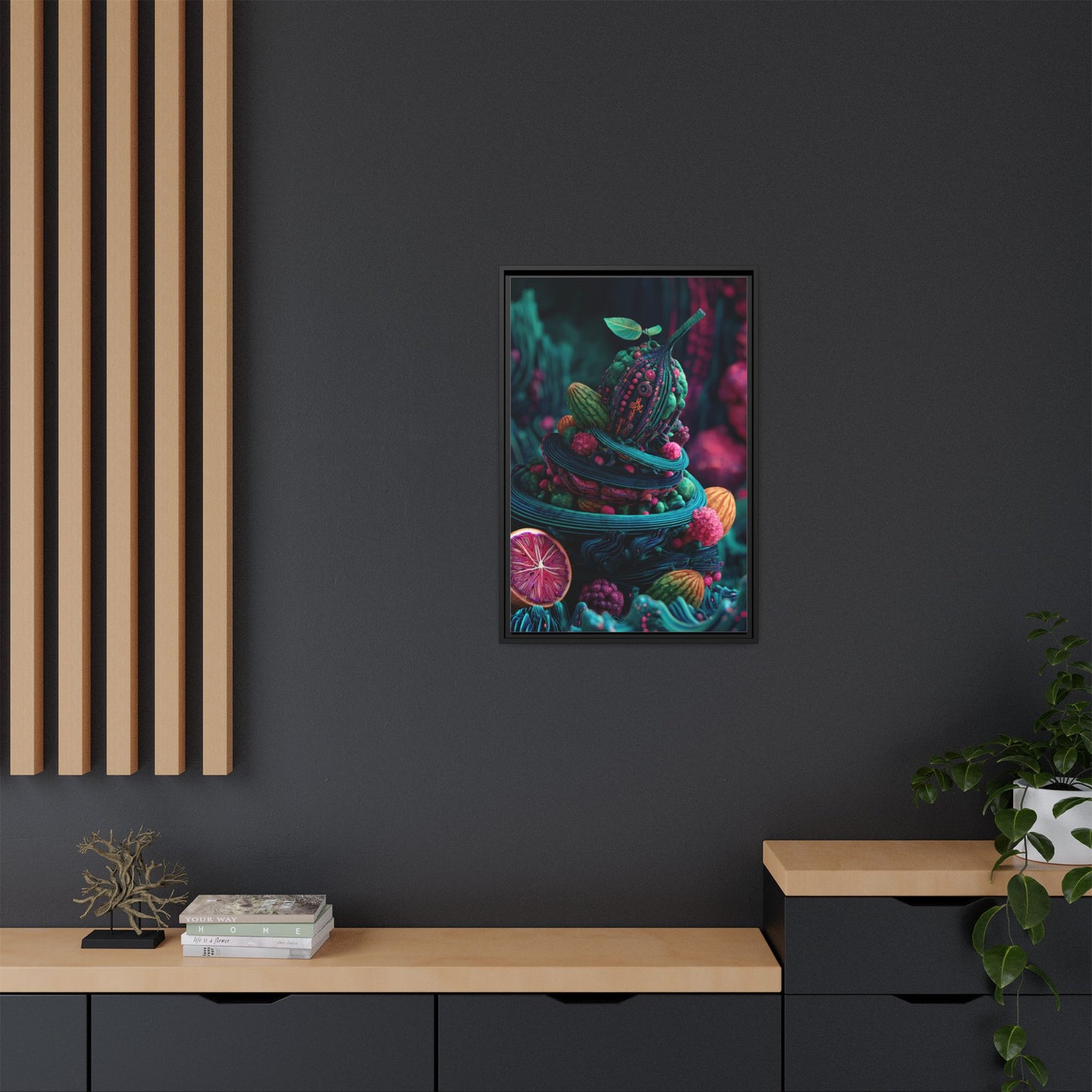 Surreal Fruit Fantasy Art - Vibrant Digital Design