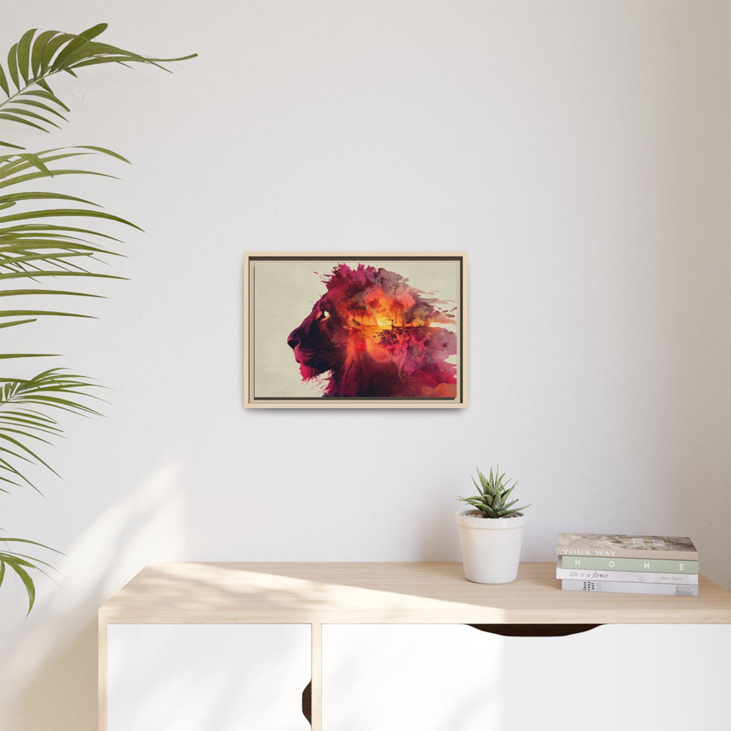 Majestic Lion Watercolor Art | Vibrant Animal Portrait