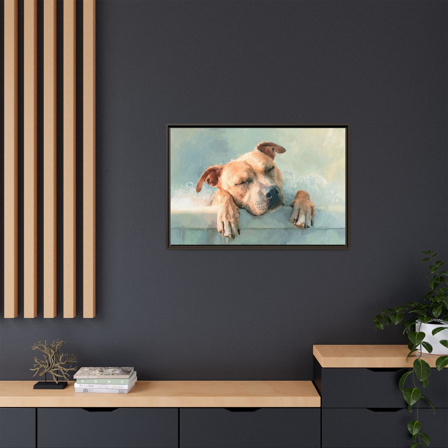Calming Canine Portrait - Serene Dog Art Print