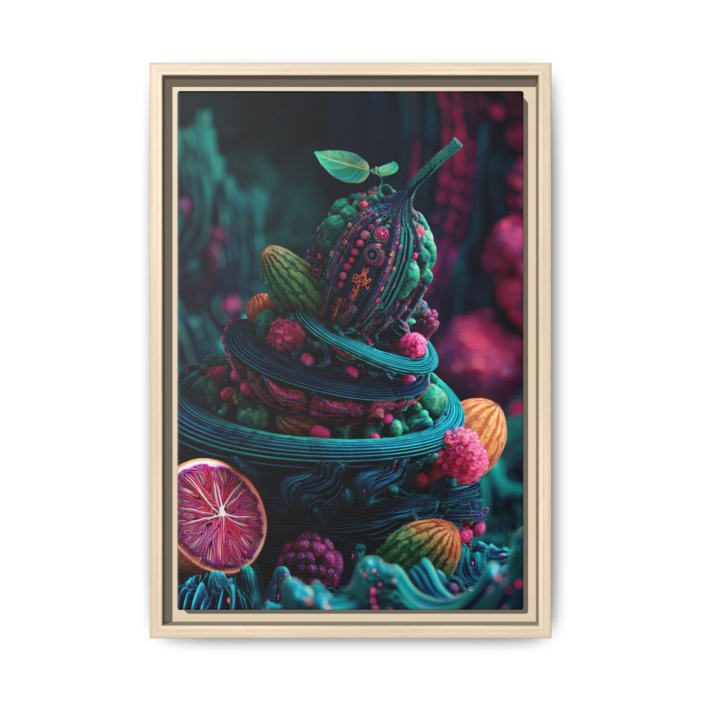 Surreal Fruit Fantasy Art - Vibrant Digital Design