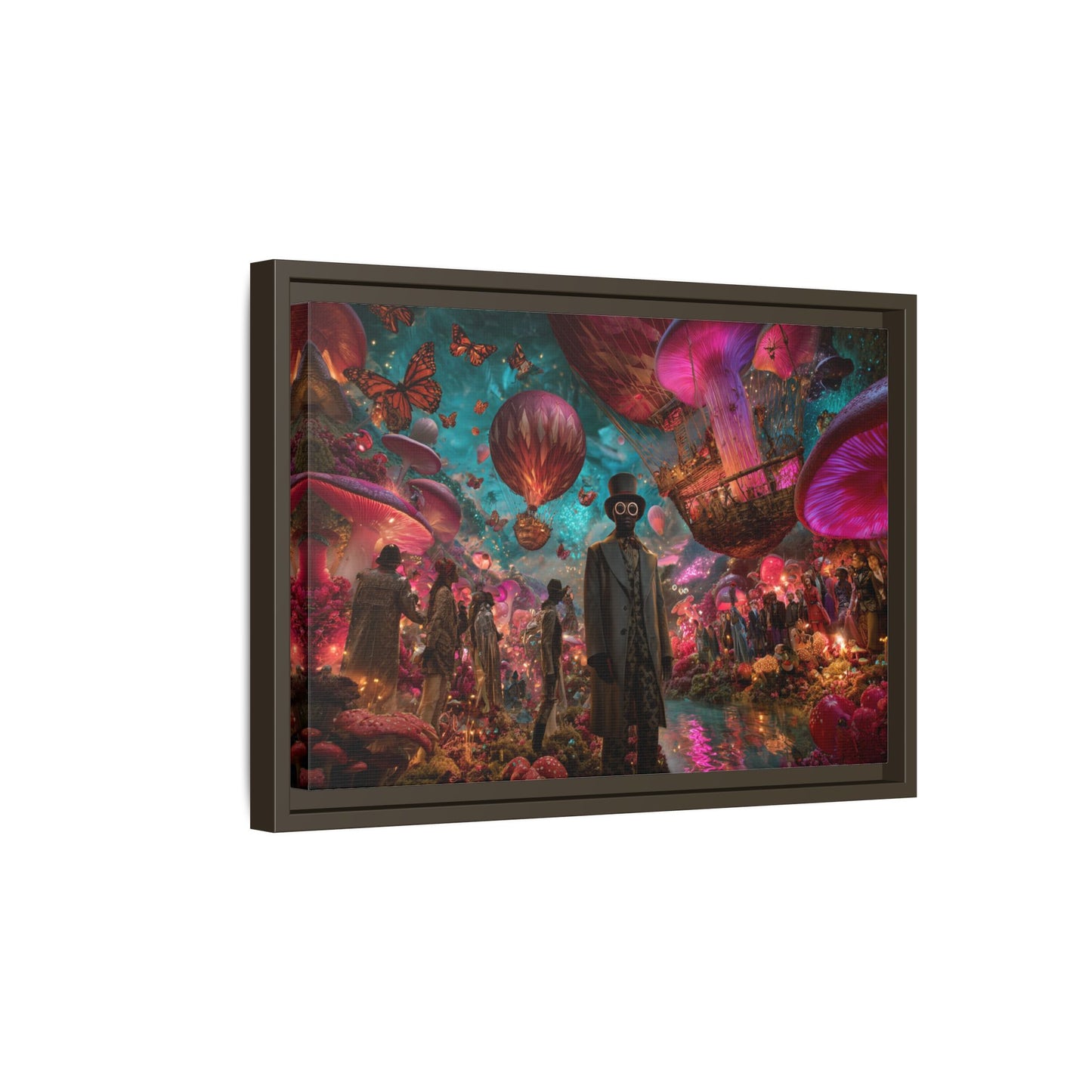 Whimsical Hot Air Balloon Fantasy Artwork | Surreal Landscape