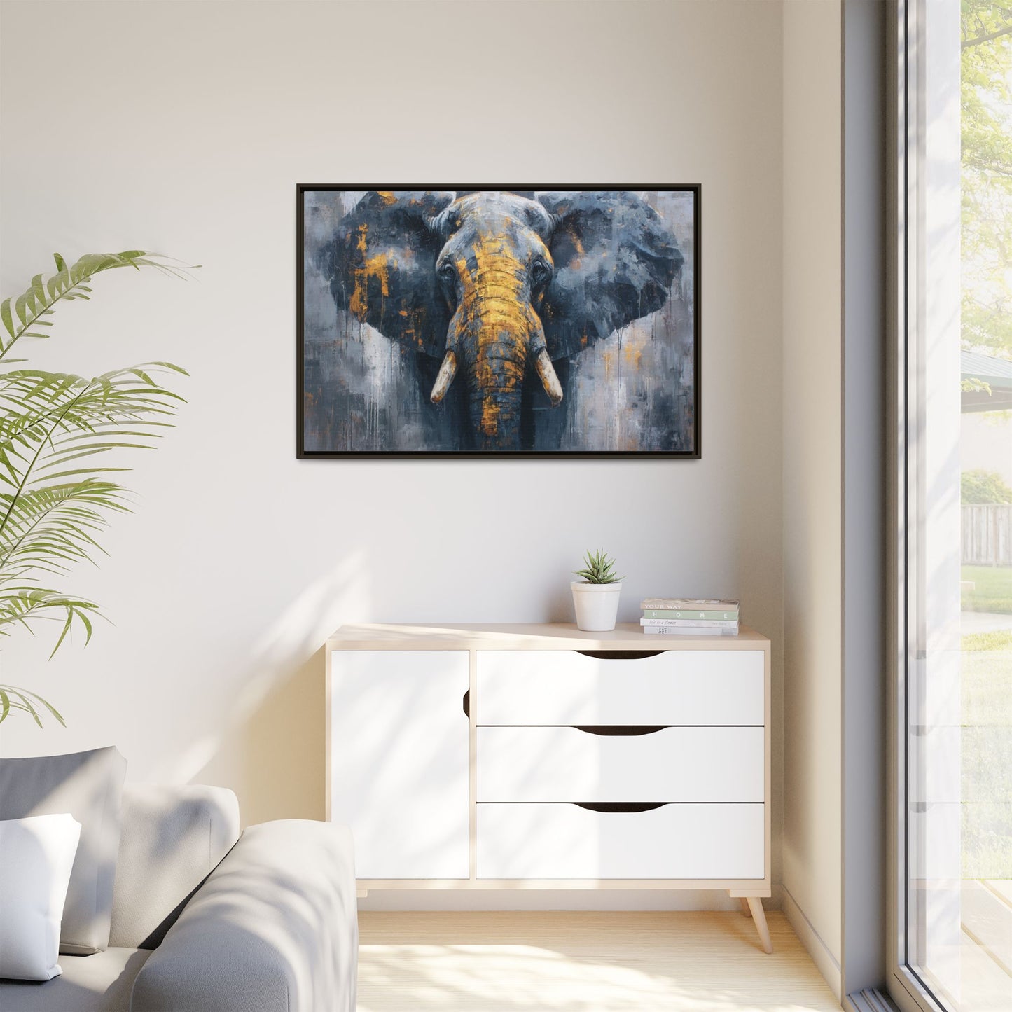 Majestic Elephant Wall Art - Abstract Animal Decor