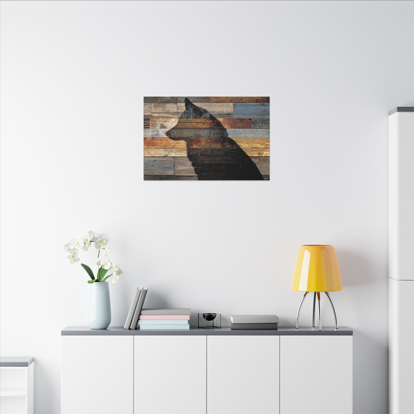 Rustic Wolf Silhouette Wall Art | Nature Inspired Decor