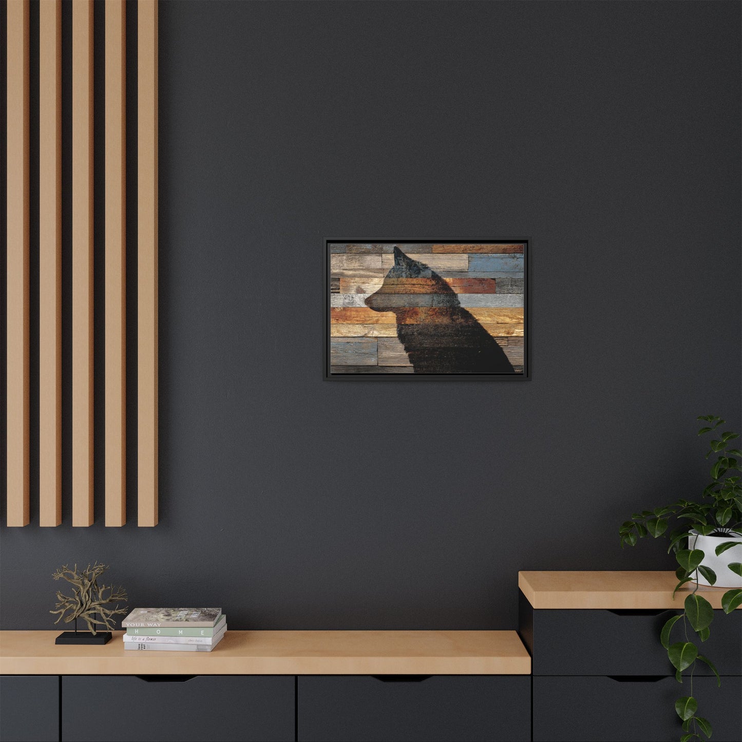 Rustic Wolf Silhouette Wall Art | Nature Inspired Decor