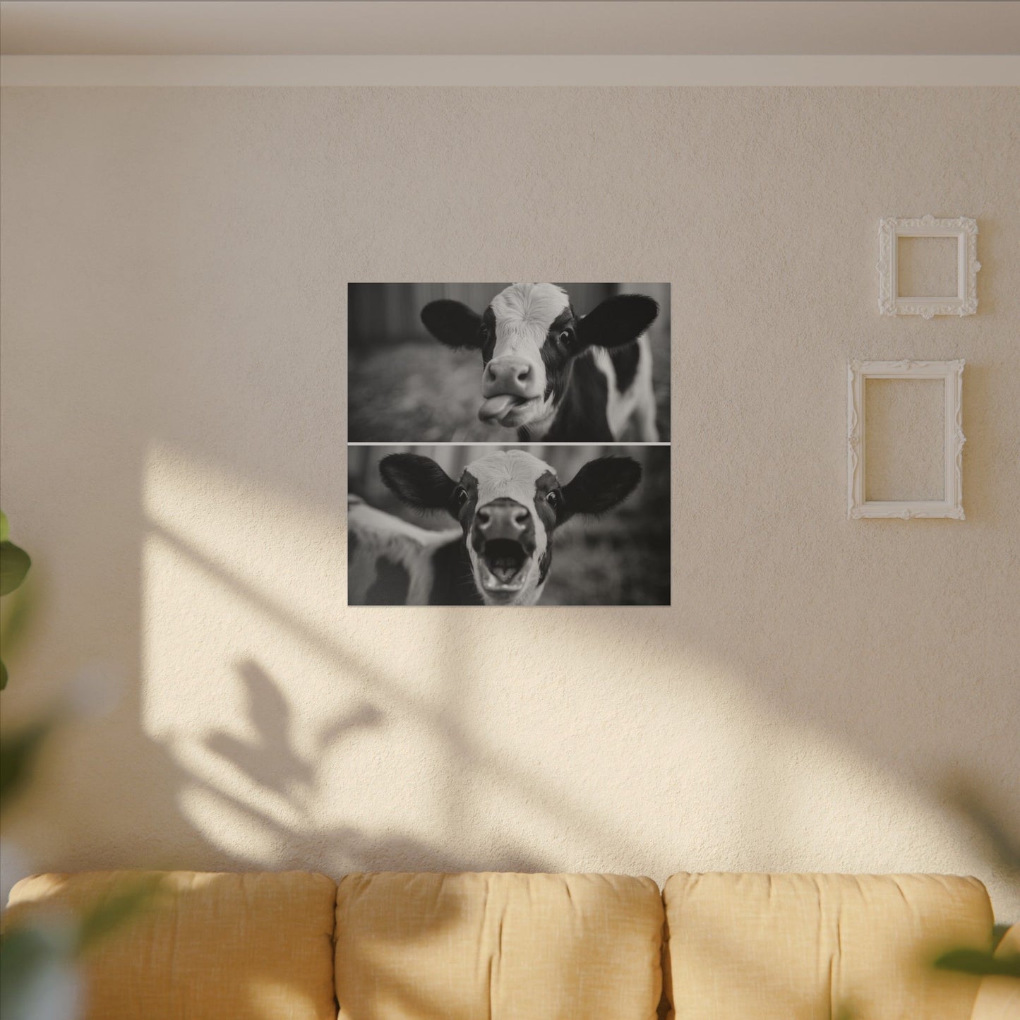 Whimsical Cow Photography | Black and White Animal Art