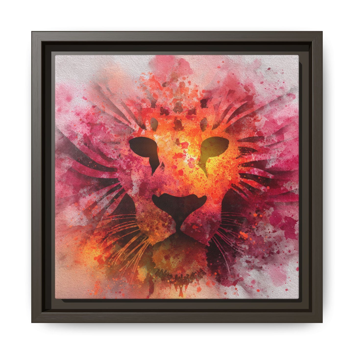 Vibrant Lion Watercolor Artwork | Animal Portrait