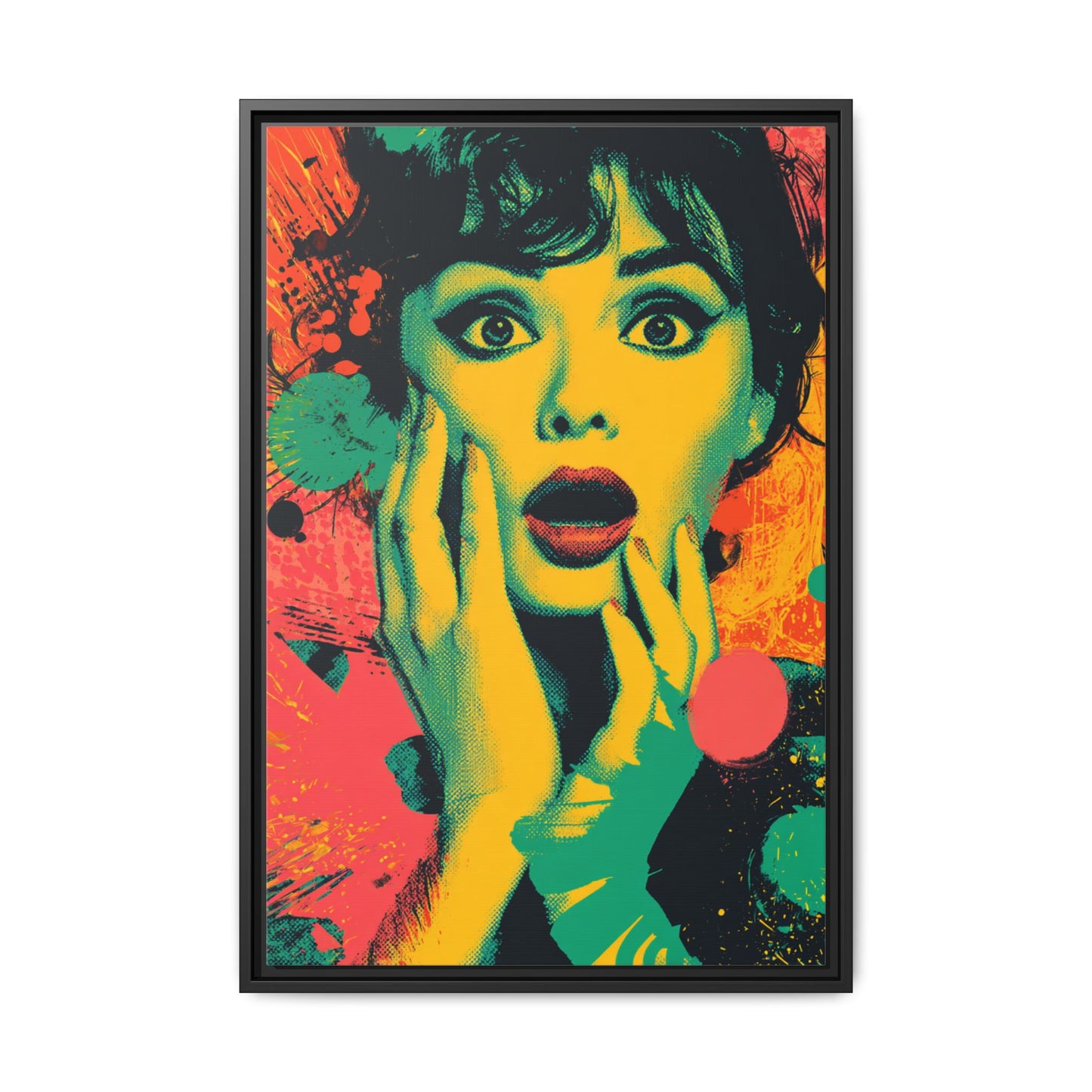 Surreal Pop Art Woman – Vibrant Modern Wall Art