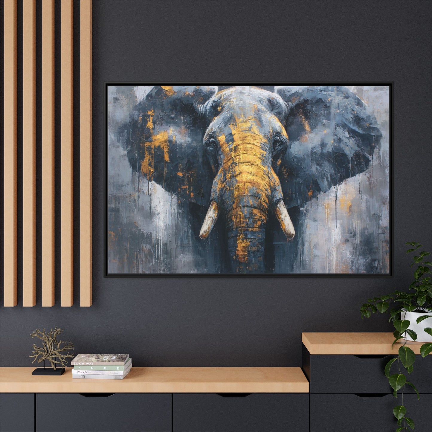 Majestic Elephant Wall Art - Abstract Animal Decor