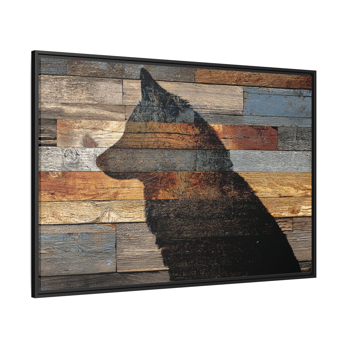 Rustic Wolf Silhouette Wall Art | Nature Inspired Decor