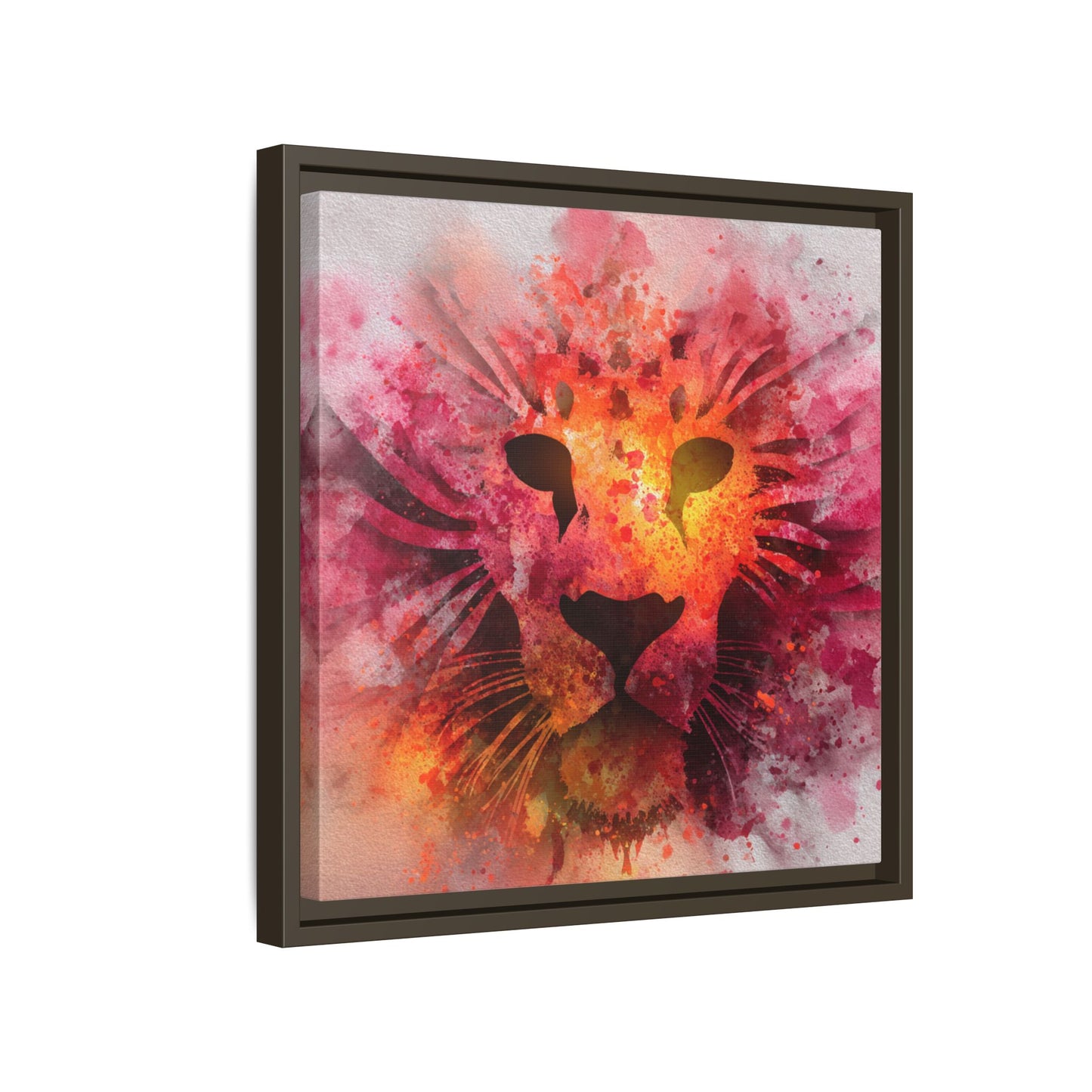 Vibrant Lion Artwork – Bold Watercolor Print