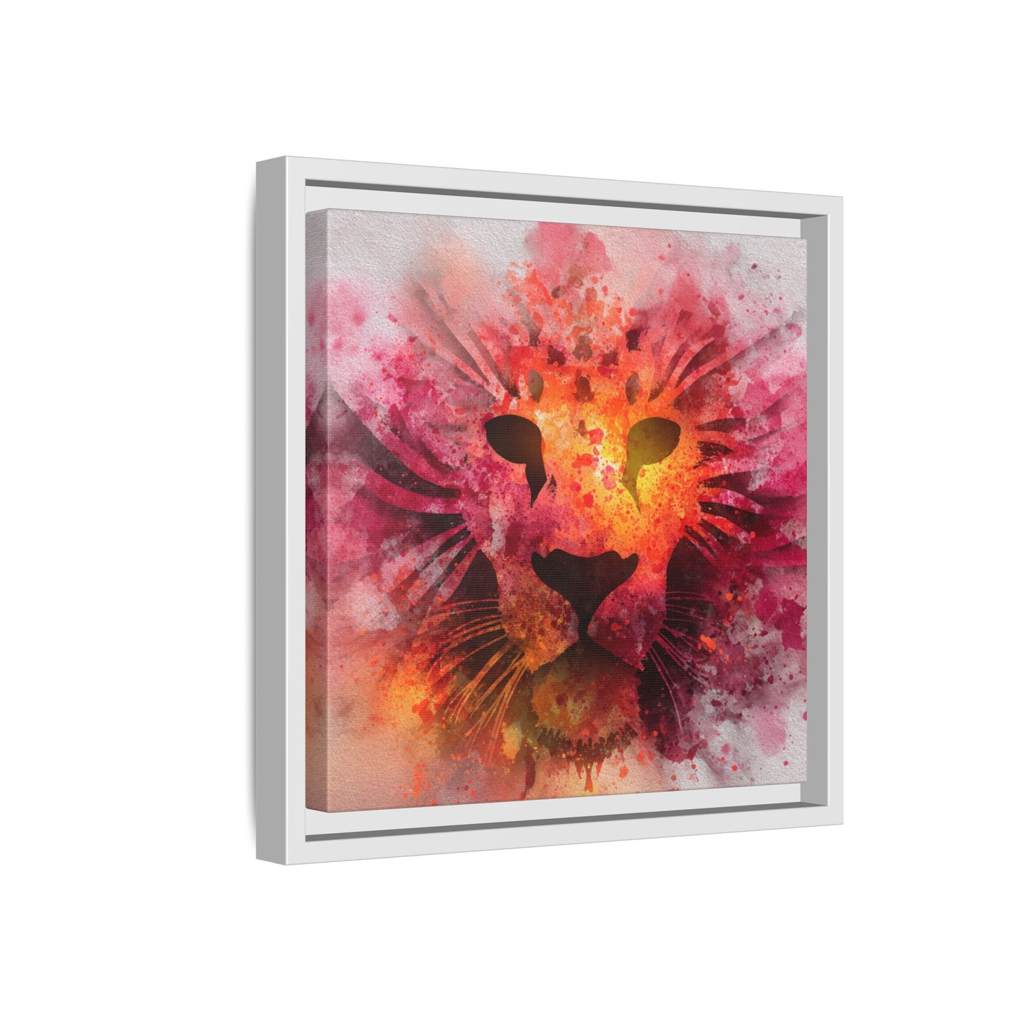 Vibrant Lion Watercolor Artwork | Animal Portrait