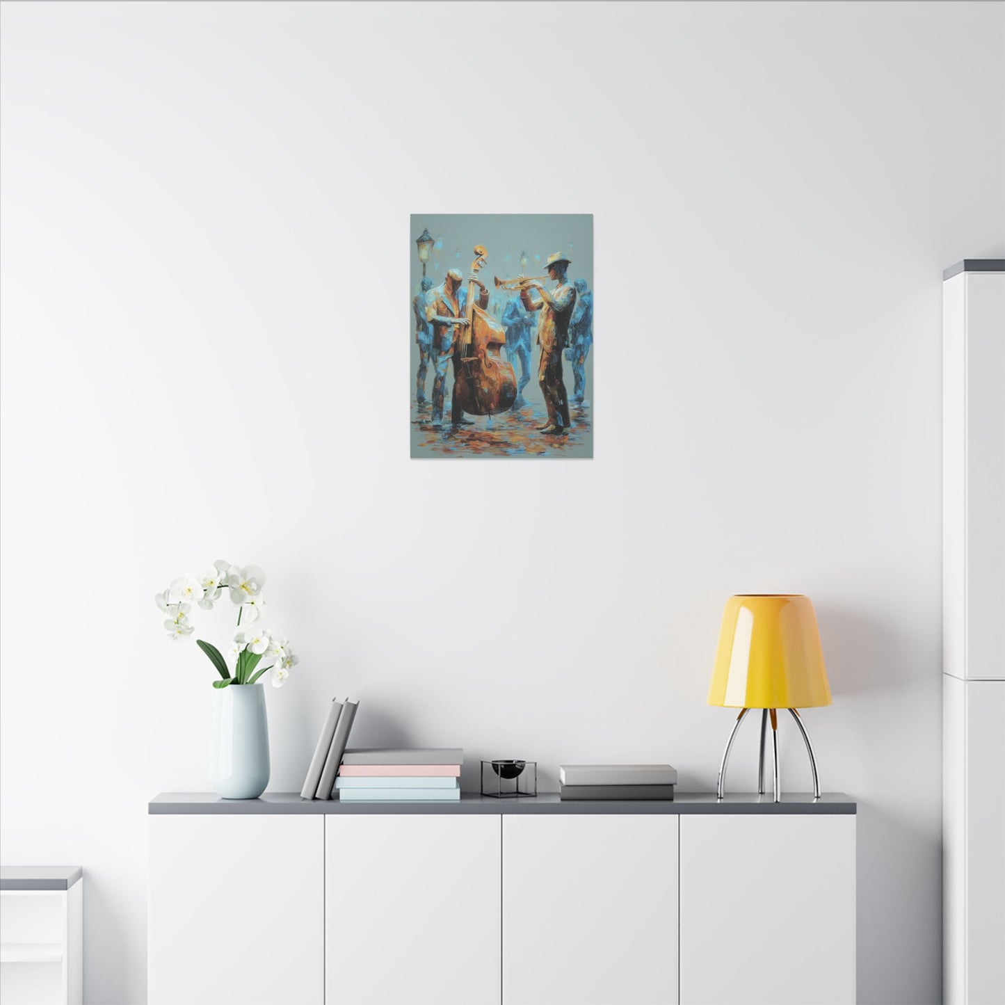 Colorful Jazz Musicians Art for Music Enthusiasts