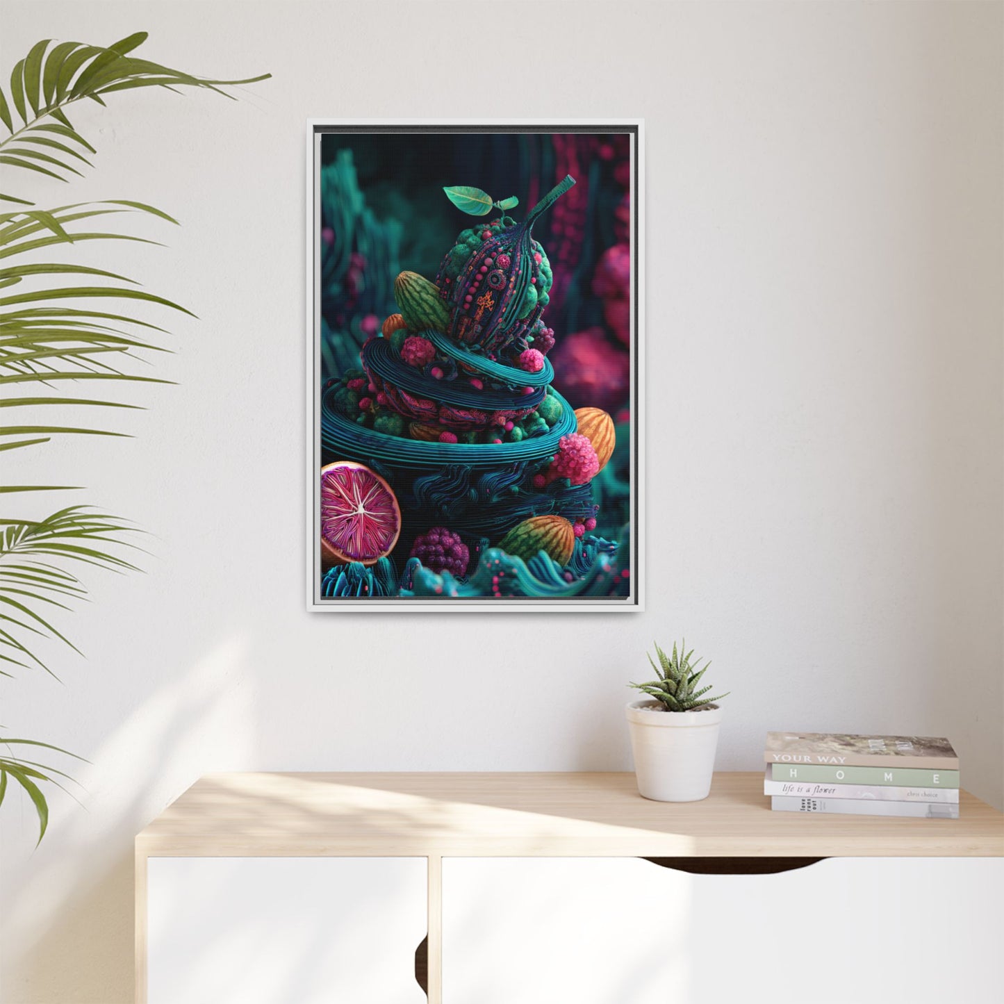 Surreal Fruit Fantasy Art - Vibrant Digital Design