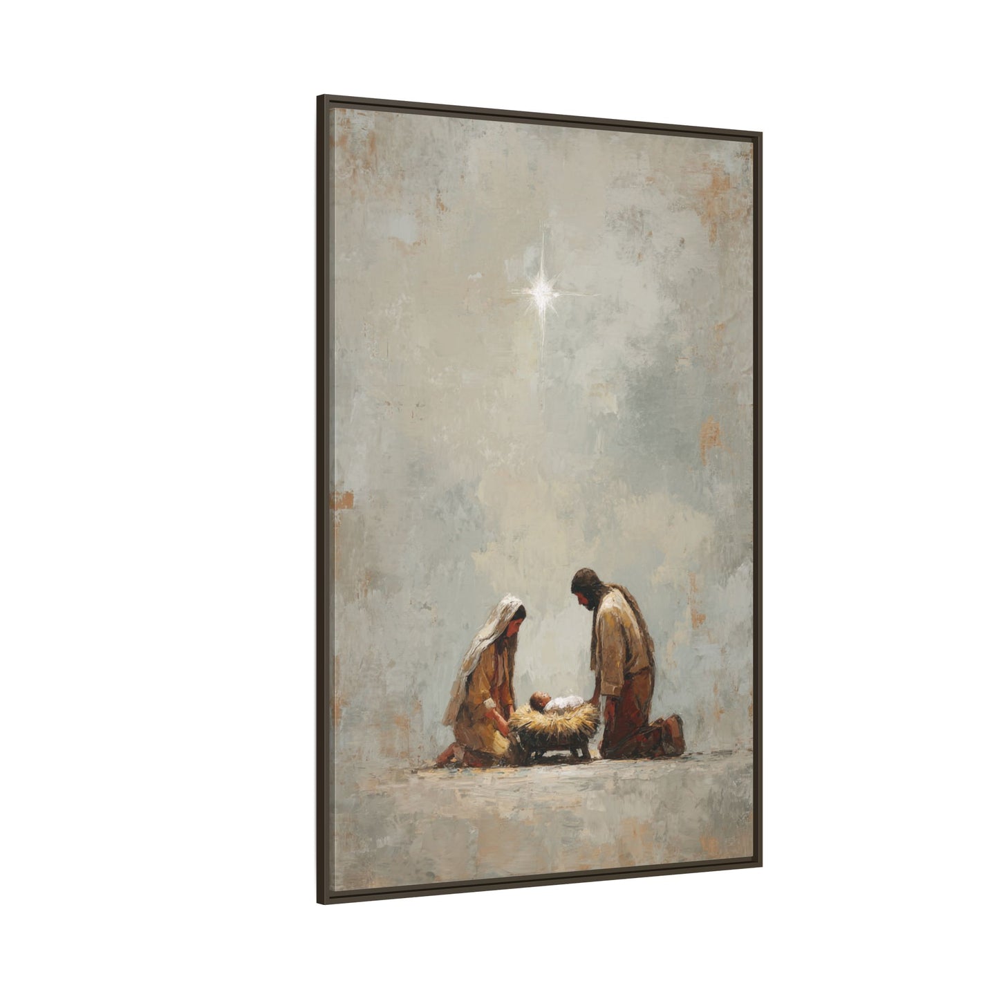Nativity Scene Art Print - Warm Family Vibes