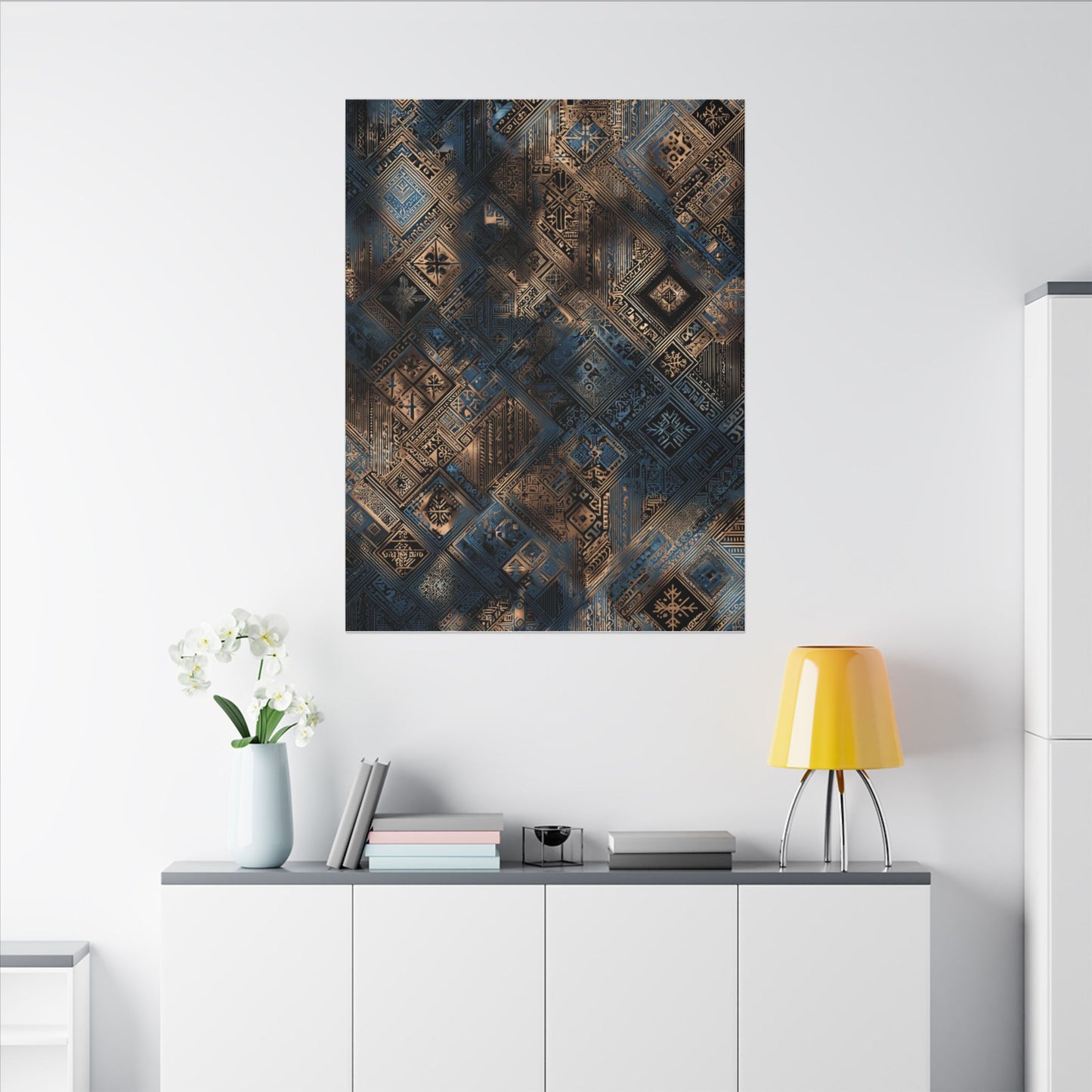 Intricate Geometric Wall Art - Abstract Pattern