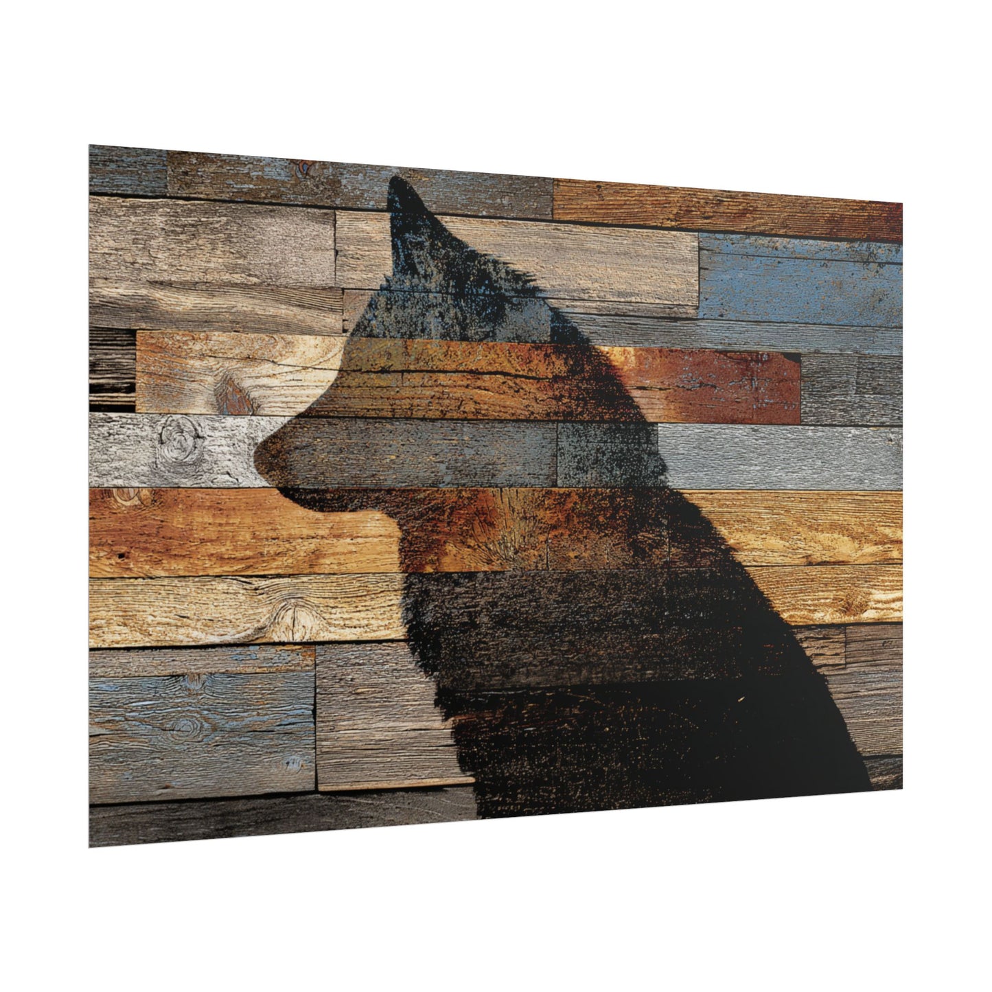 Rustic Wolf Silhouette Wall Art | Nature Inspired Decor