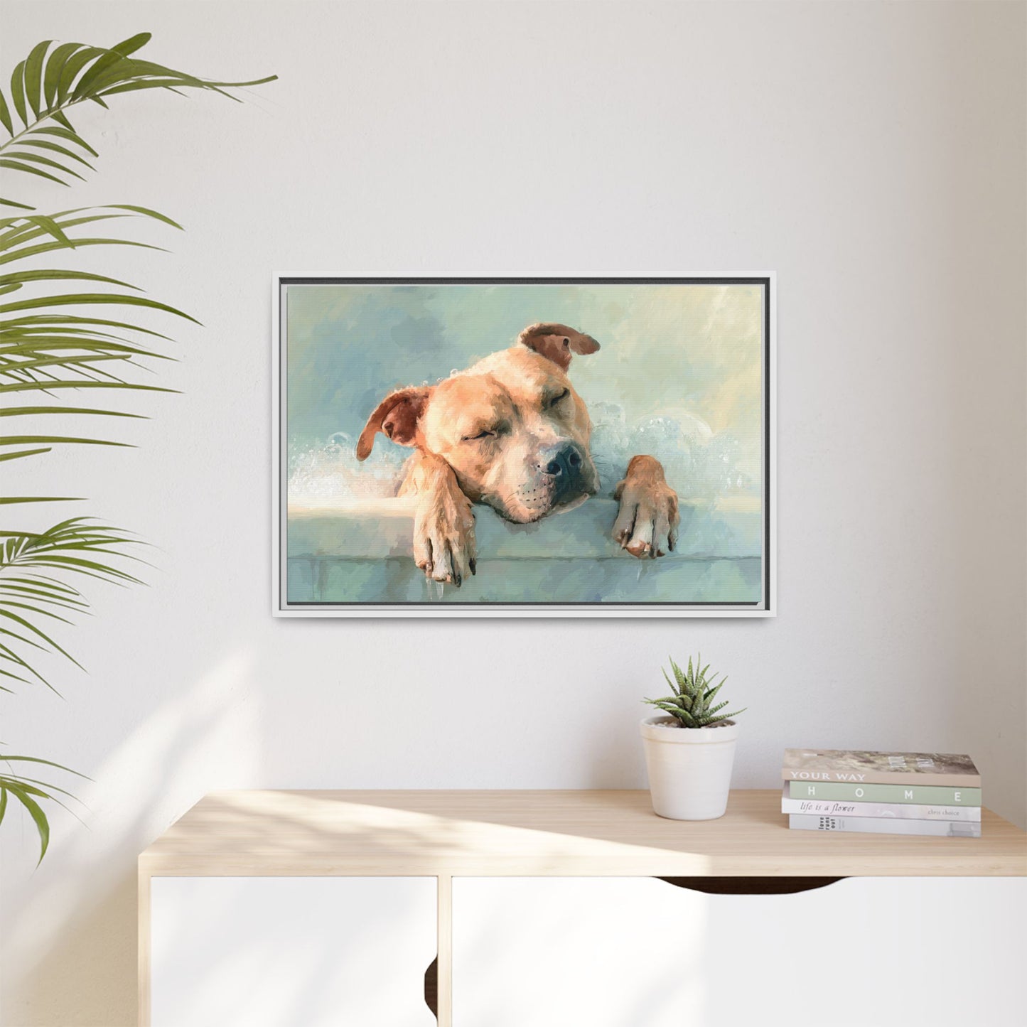 Calming Canine Portrait - Serene Dog Art Print