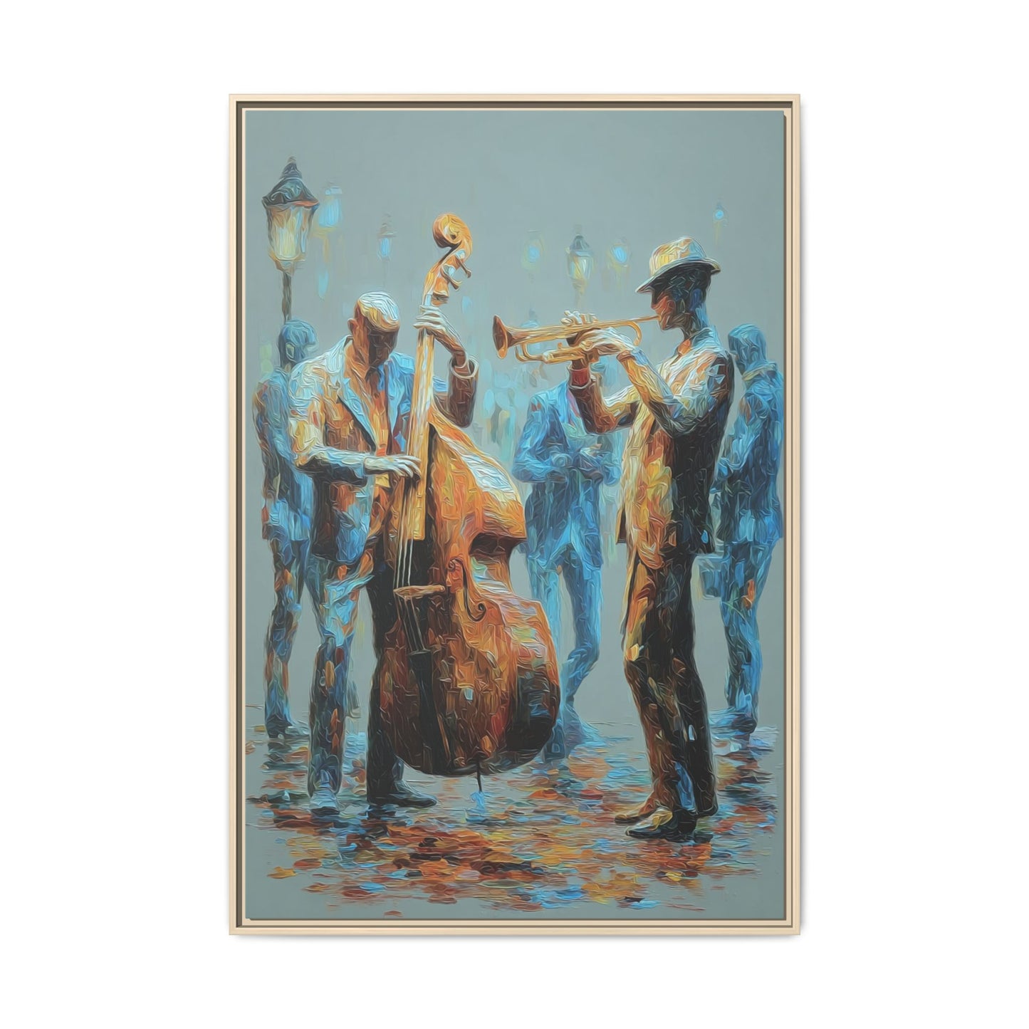 Colorful Jazz Musicians Art for Music Enthusiasts