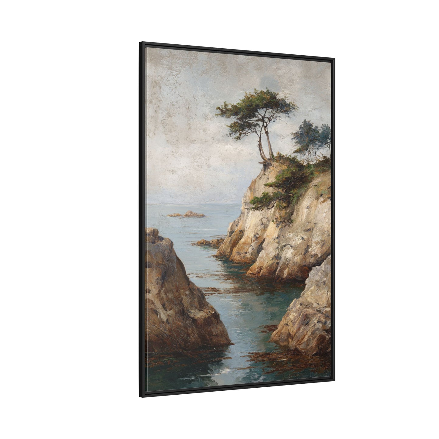 Serene Seaside Landscape Art - Tranquil Coastal Decor
