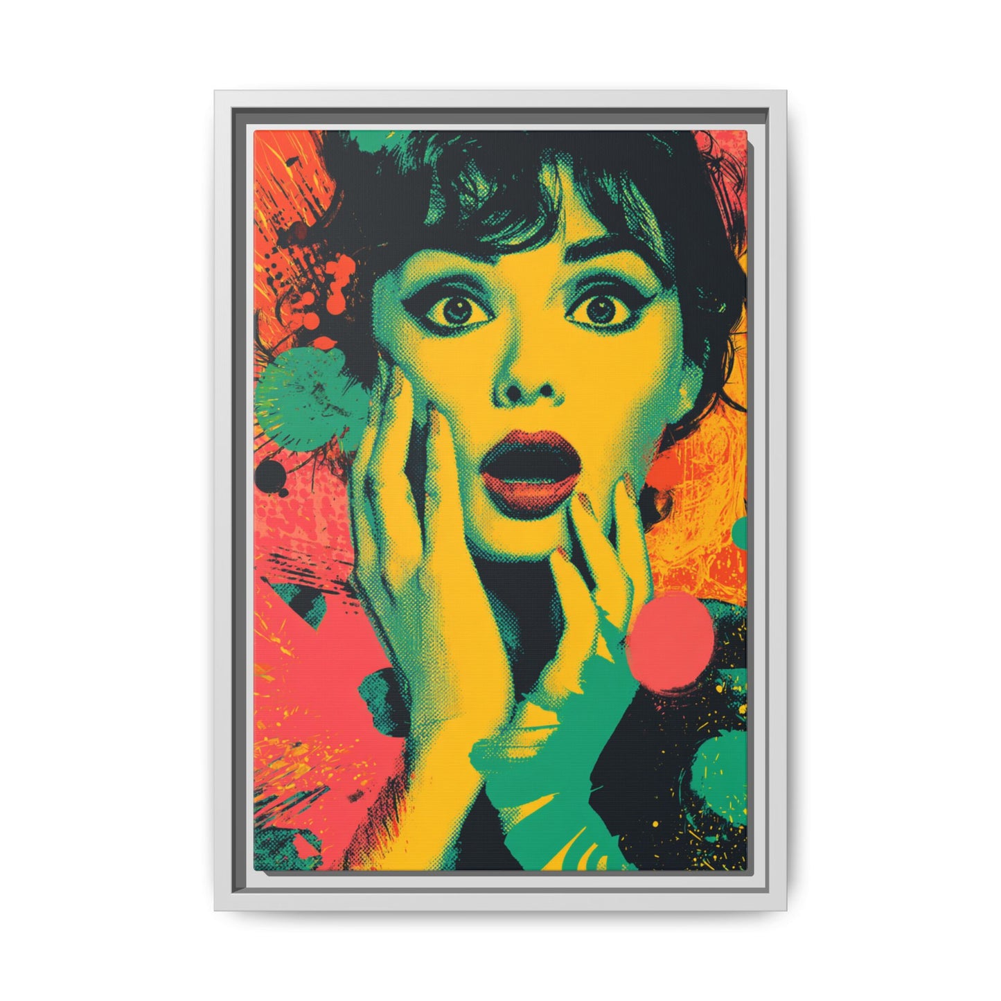 Surreal Pop Art Woman – Vibrant Modern Wall Art