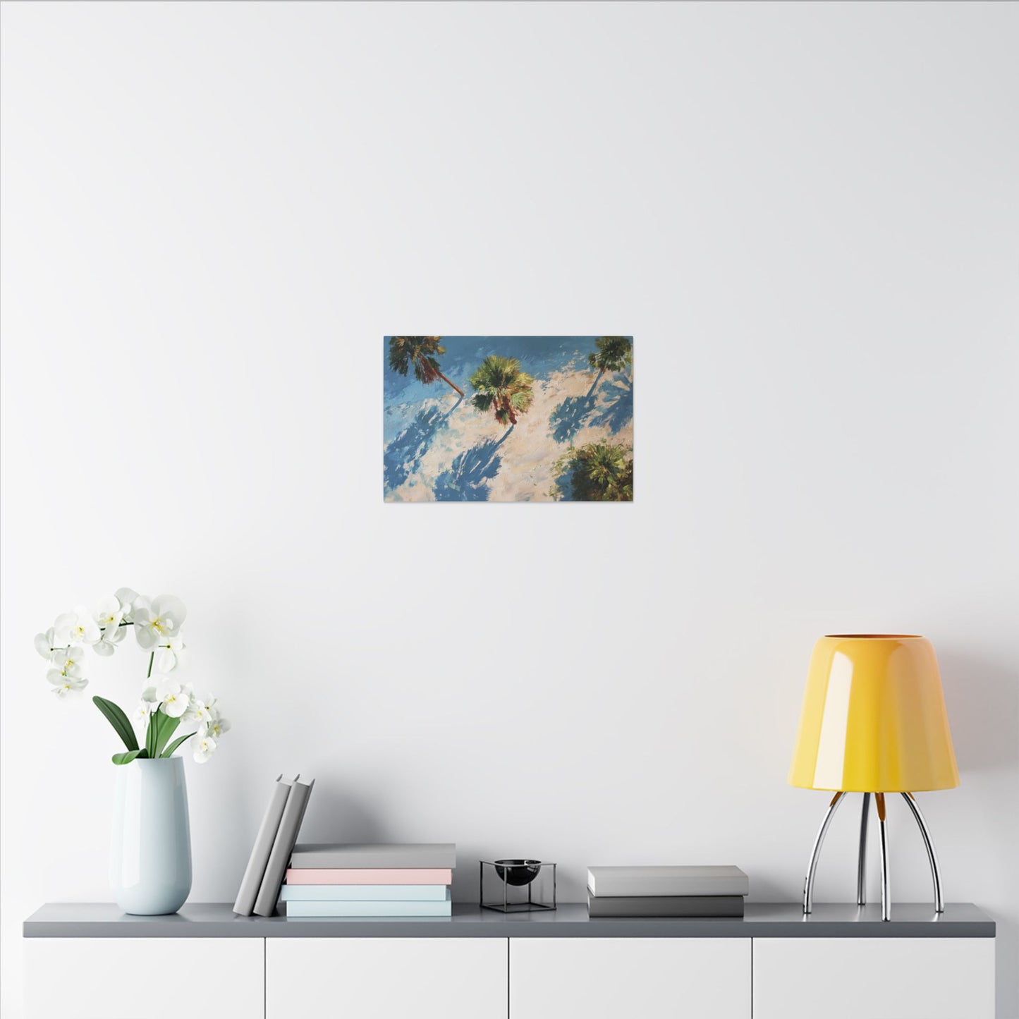 Tropical Palm Trees Artwork | Vibrant Coastal Landscape