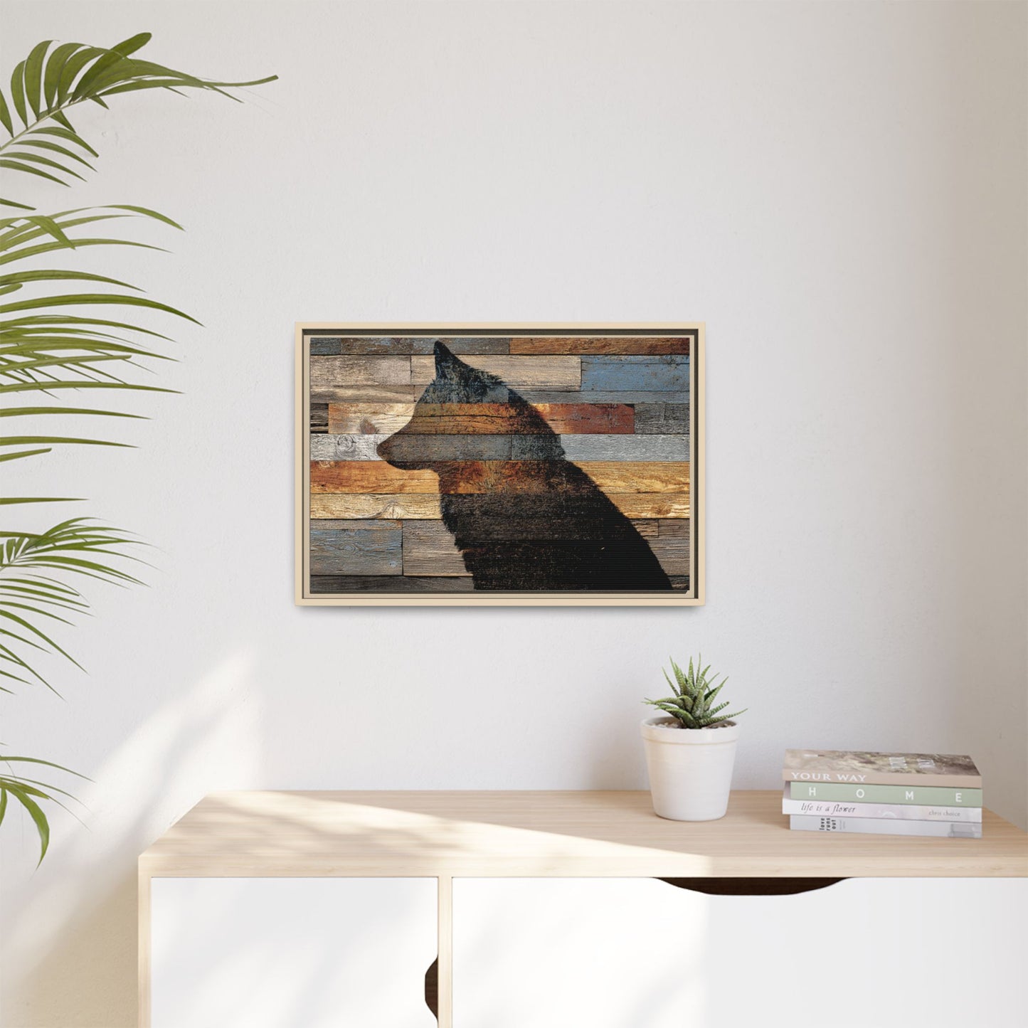 Rustic Wolf Silhouette Wall Art | Nature Inspired Decor