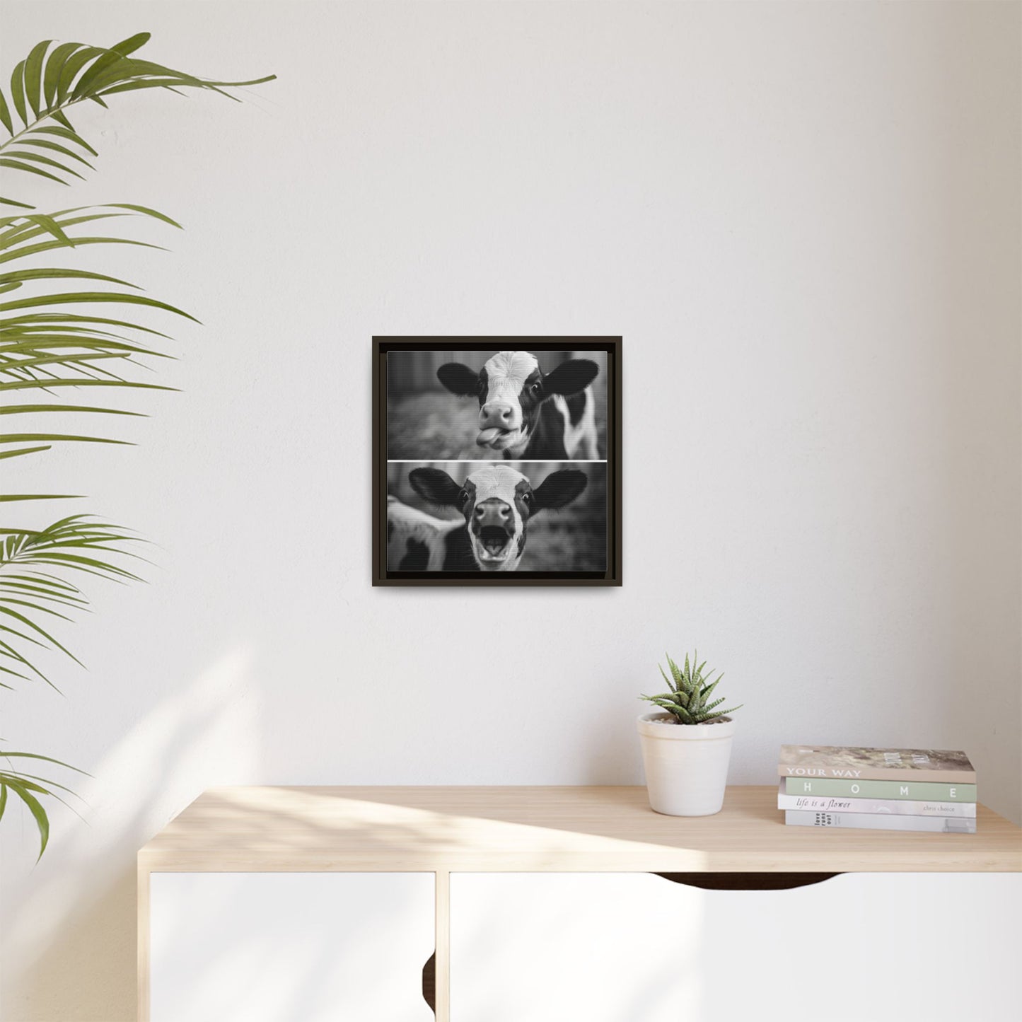 Whimsical Cow Photography | Black and White Animal Art