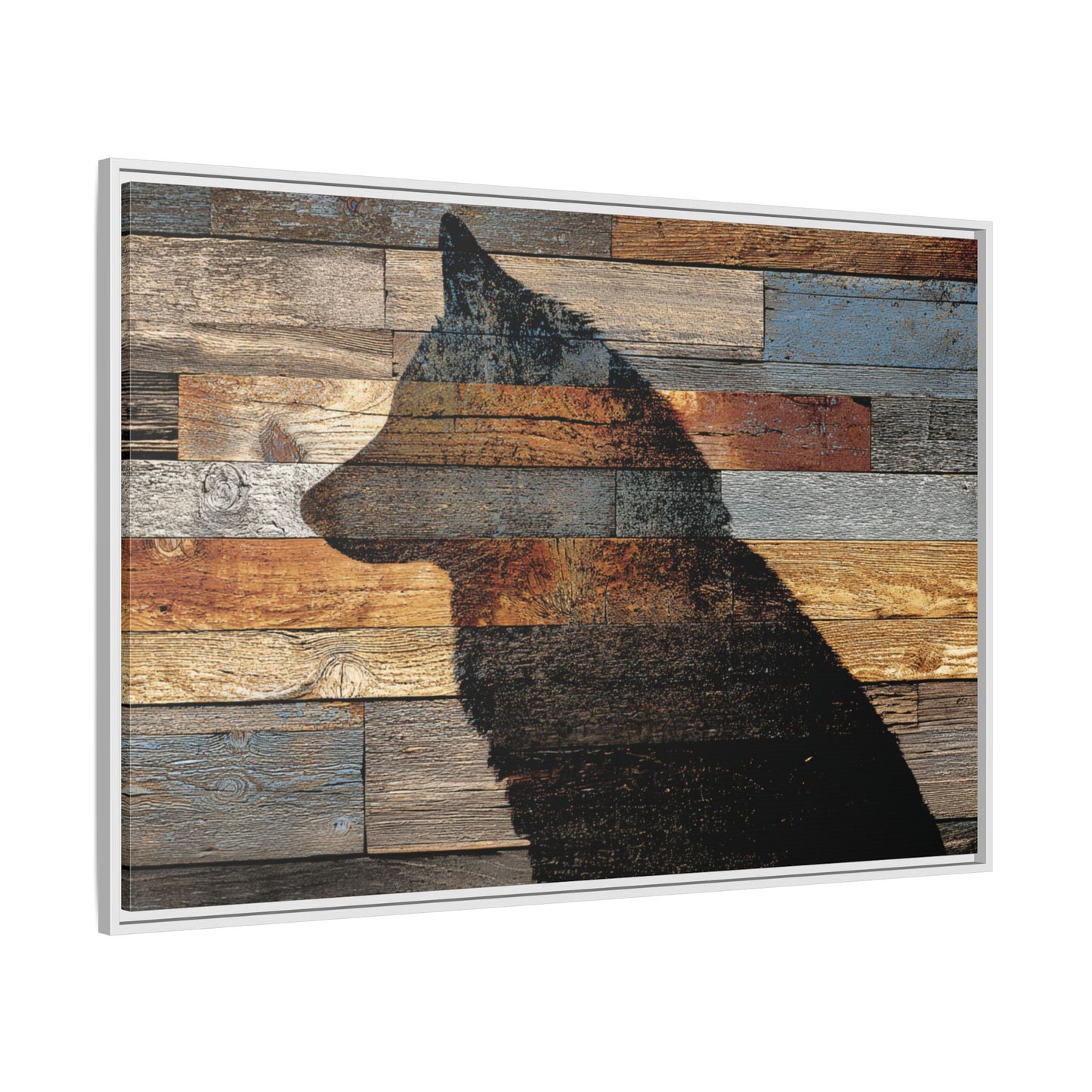 Rustic Wolf Silhouette Wall Art | Nature Inspired Decor