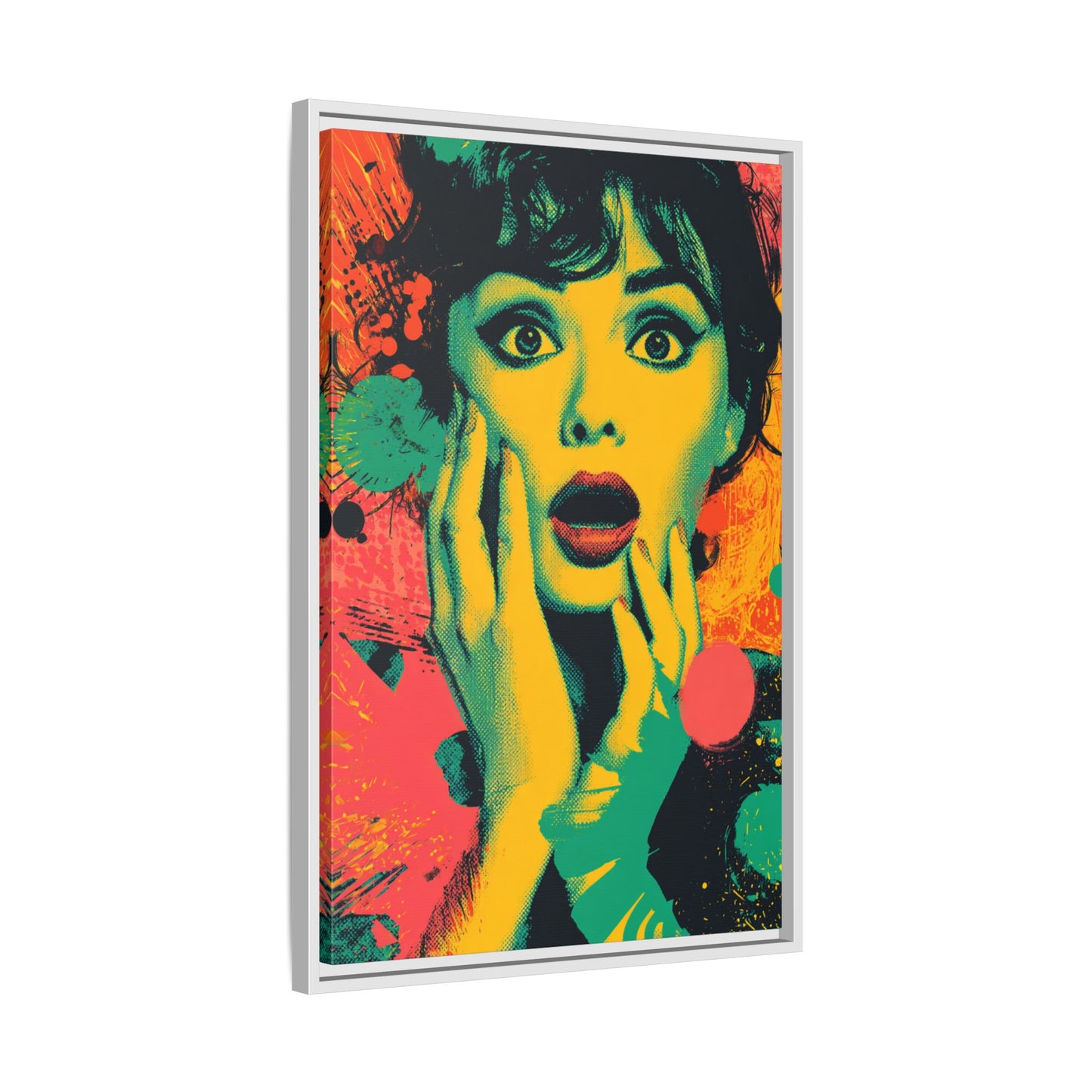 Surreal Pop Art Woman – Vibrant Modern Wall Art