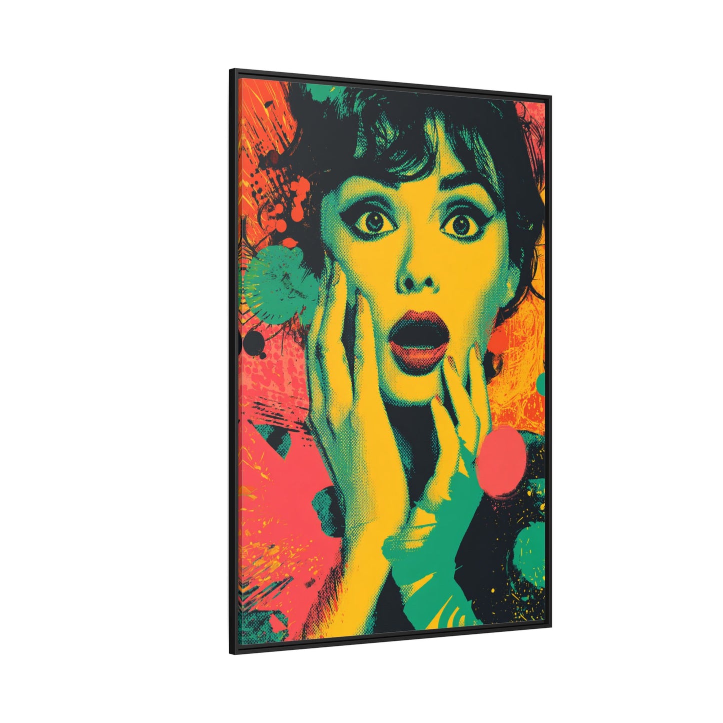 Surreal Pop Art Woman – Vibrant Modern Wall Art