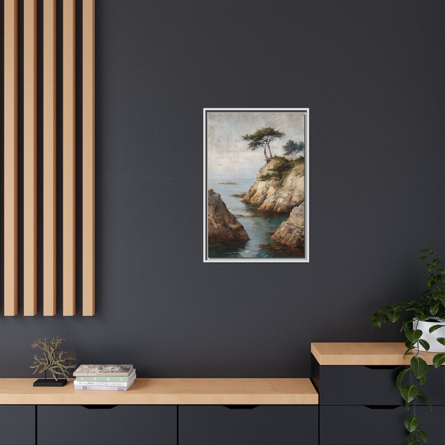 Tranquil Coastal Landscape Art - Soothing Wall Decor