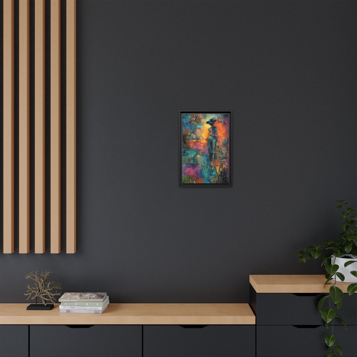 Abstract Cowgirl Art | Colorful Canvas Artwork