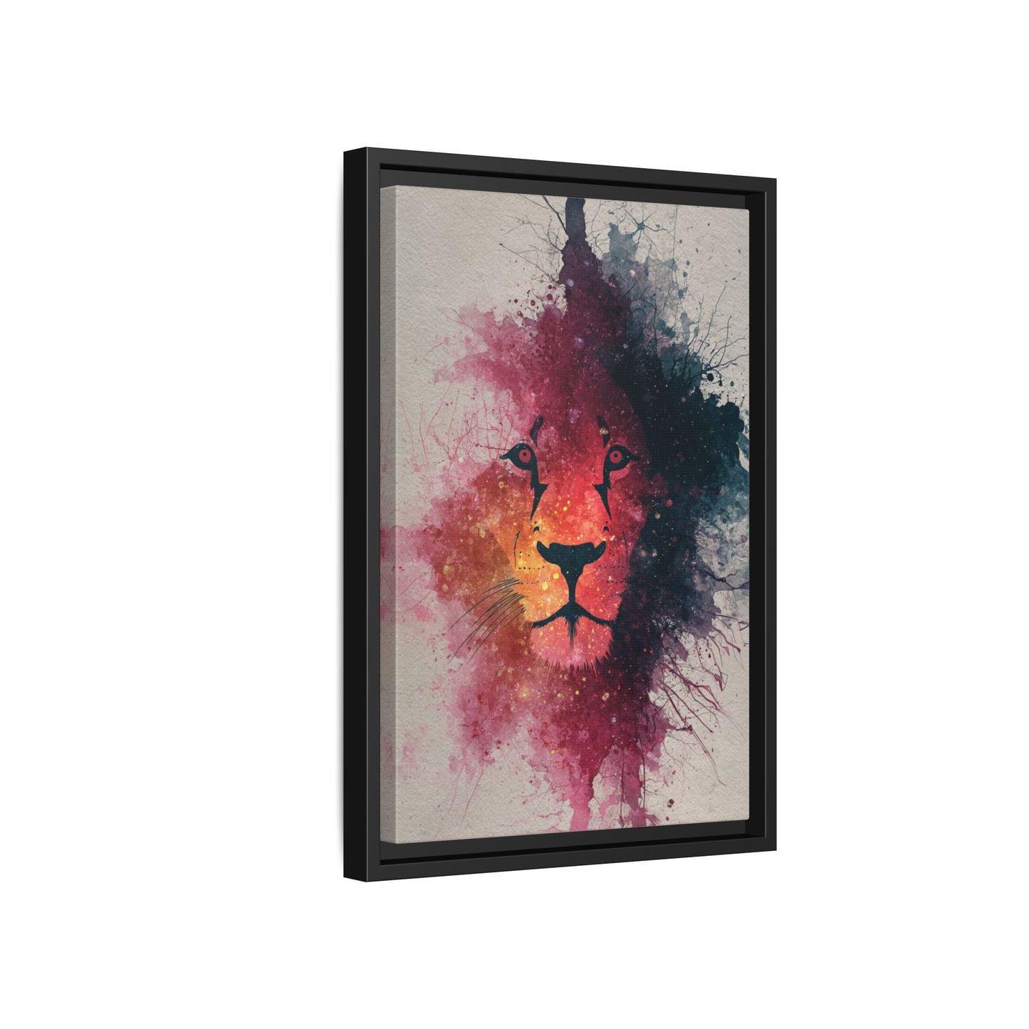 Majestic Lion Watercolor Art | Vibrant Animal Portrait