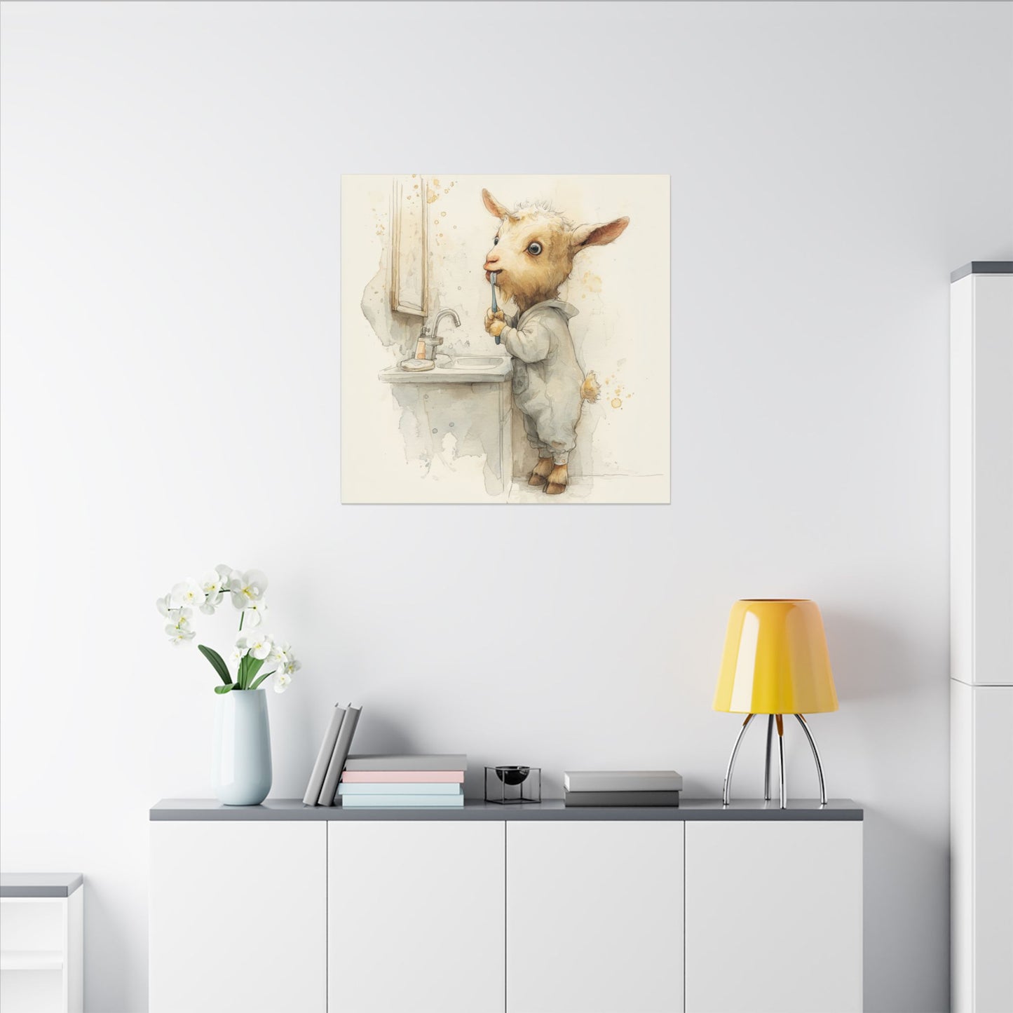 Whimsical Goat Art | Perfect for Children's Rooms